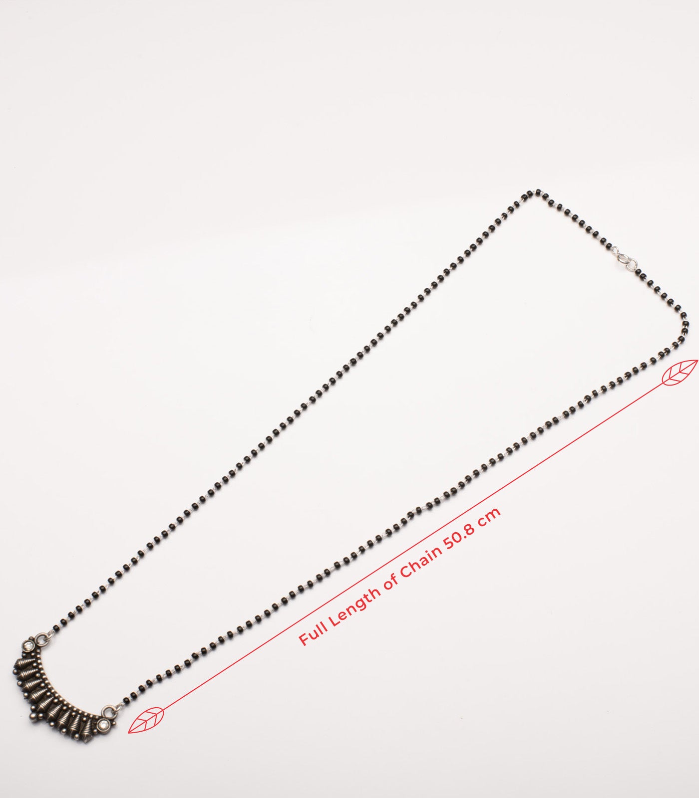 Conical Antique Mangalsutra Set (Silver)