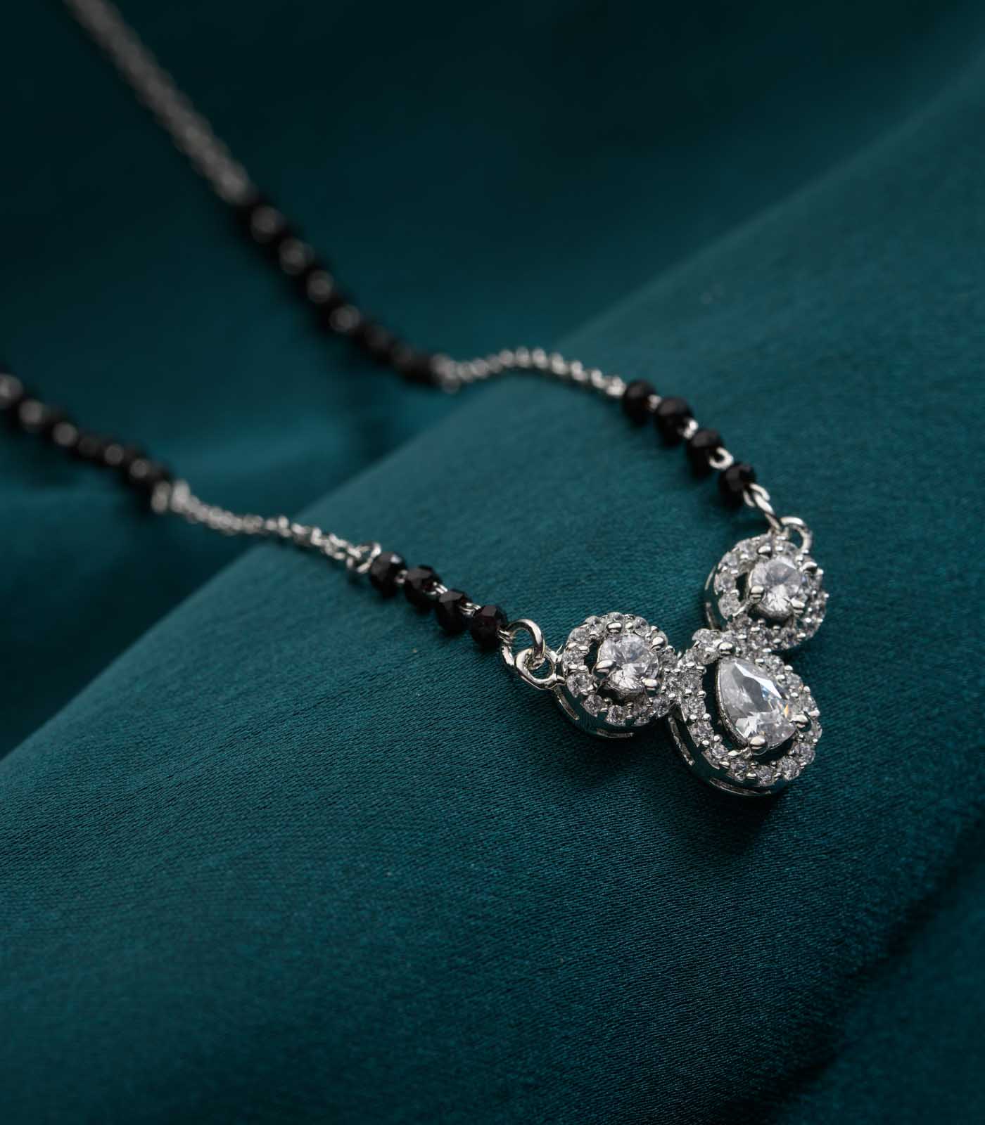 Katrina Kaif Inspired Modern Mangalsutra (Silver)