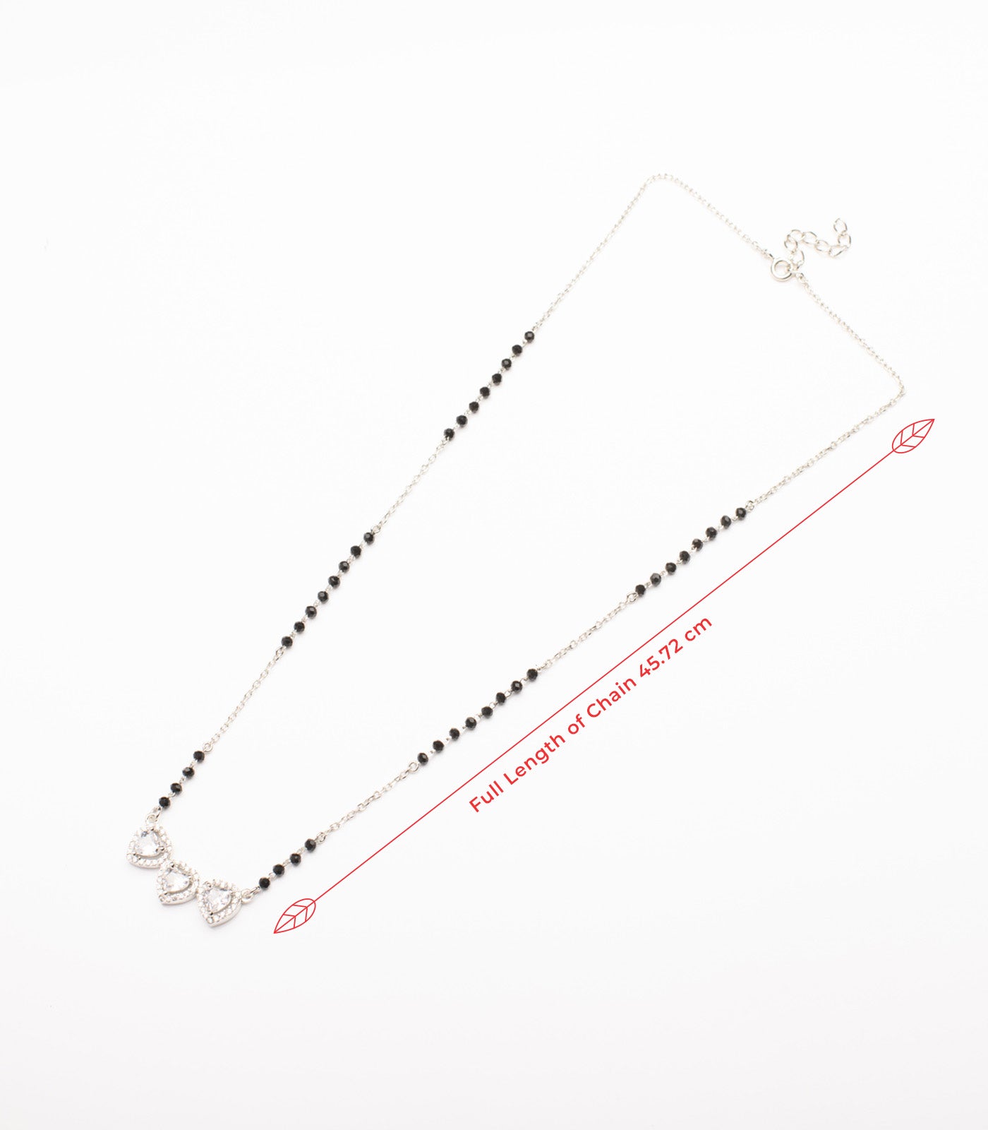 Three Heart Mangalsutra (Silver)