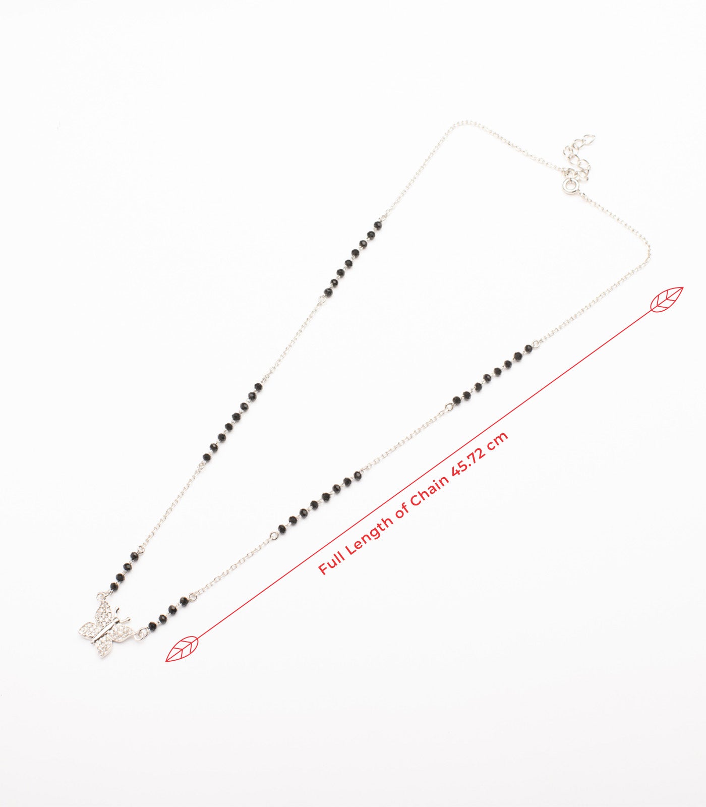 Butterfly Mangalsutra (Silver)