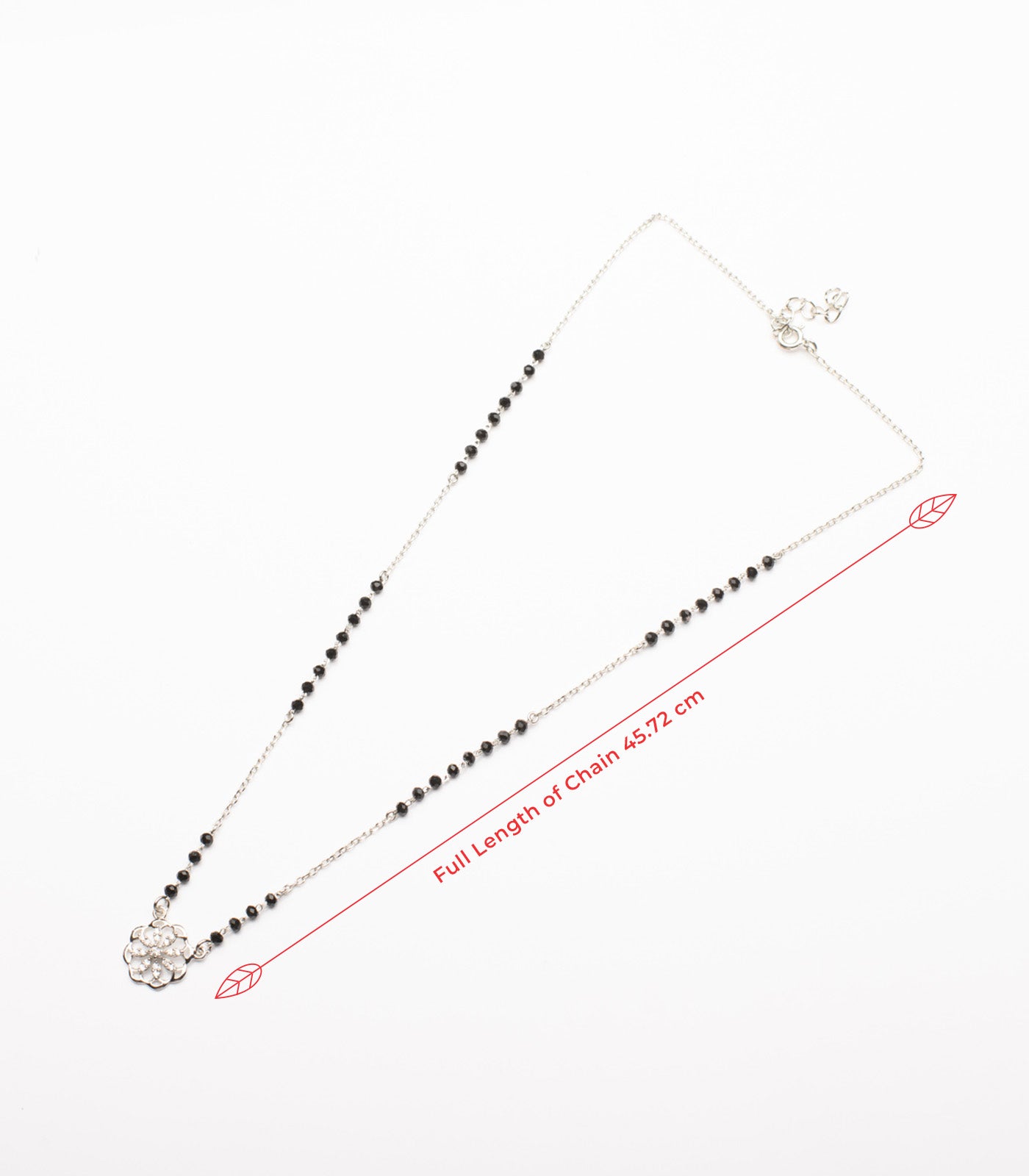 Floral Bliss Mangalsutra (Silver)