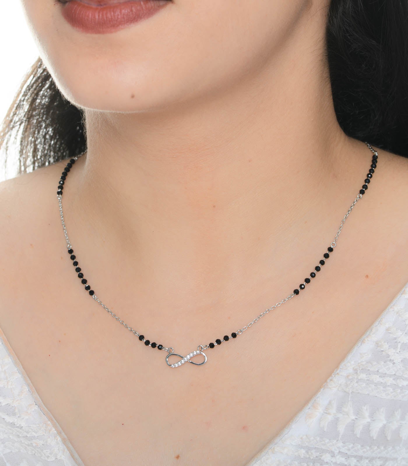 Alia Bhatt Inspired modern Mangalsutra Mangalsutra (Silver)