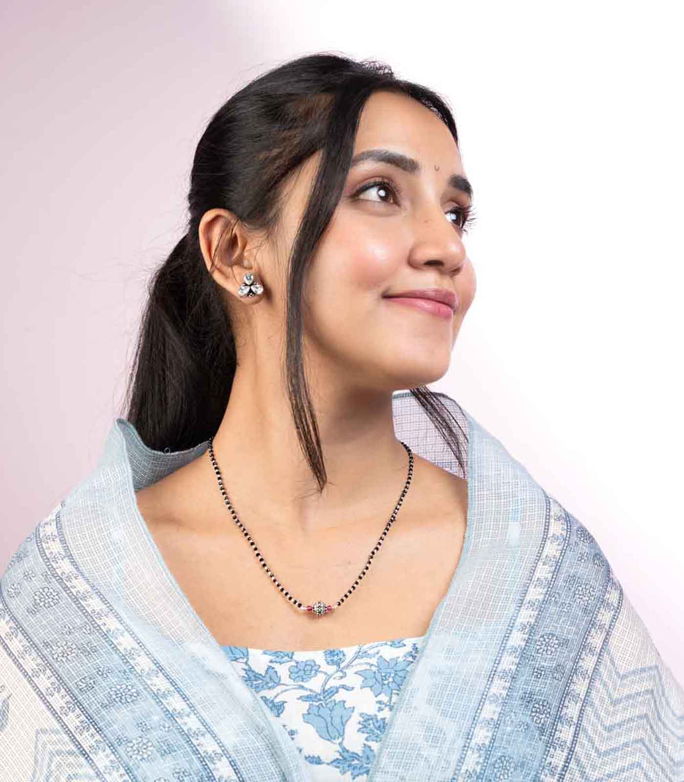 Single Orb Mangalsutra (Silver)