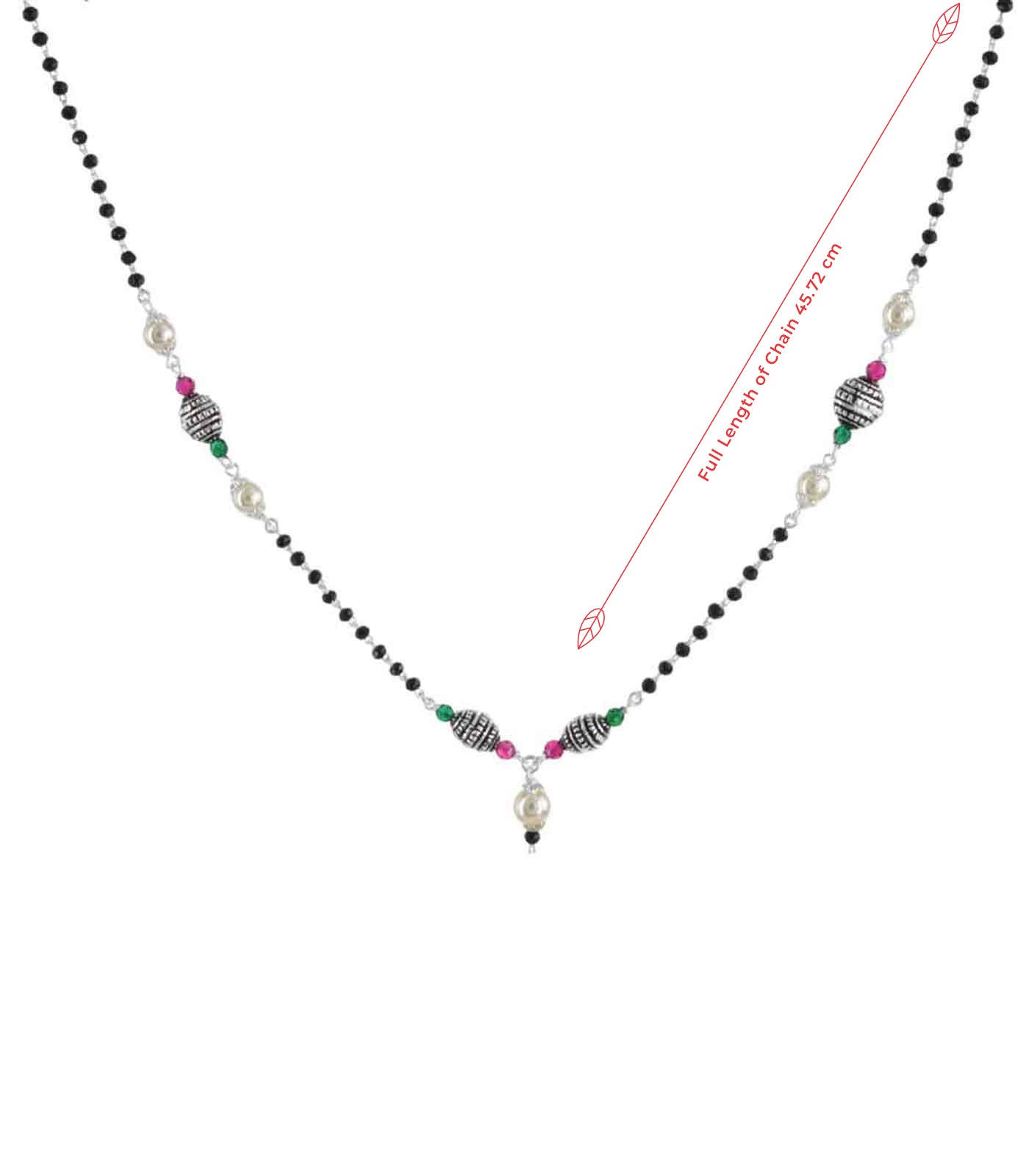 Antique Orb Mangalsutra (Silver)