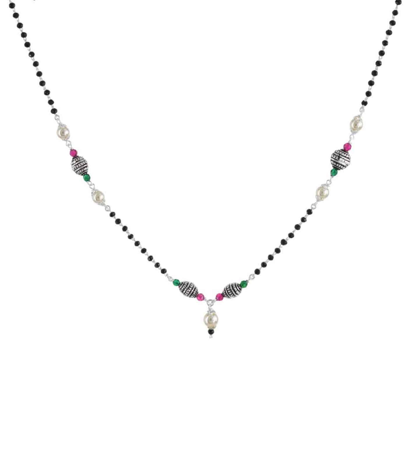 Antique Orb Mangalsutra (Silver)