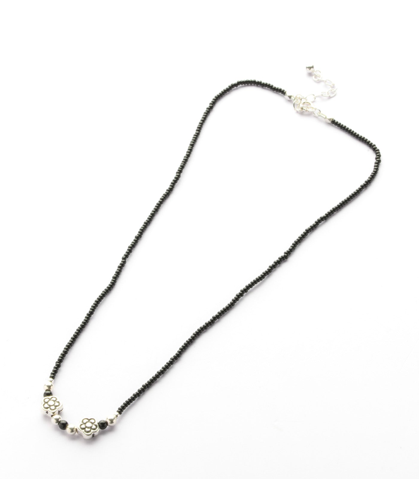 Silver Dual Floral Antique Mangalsutra