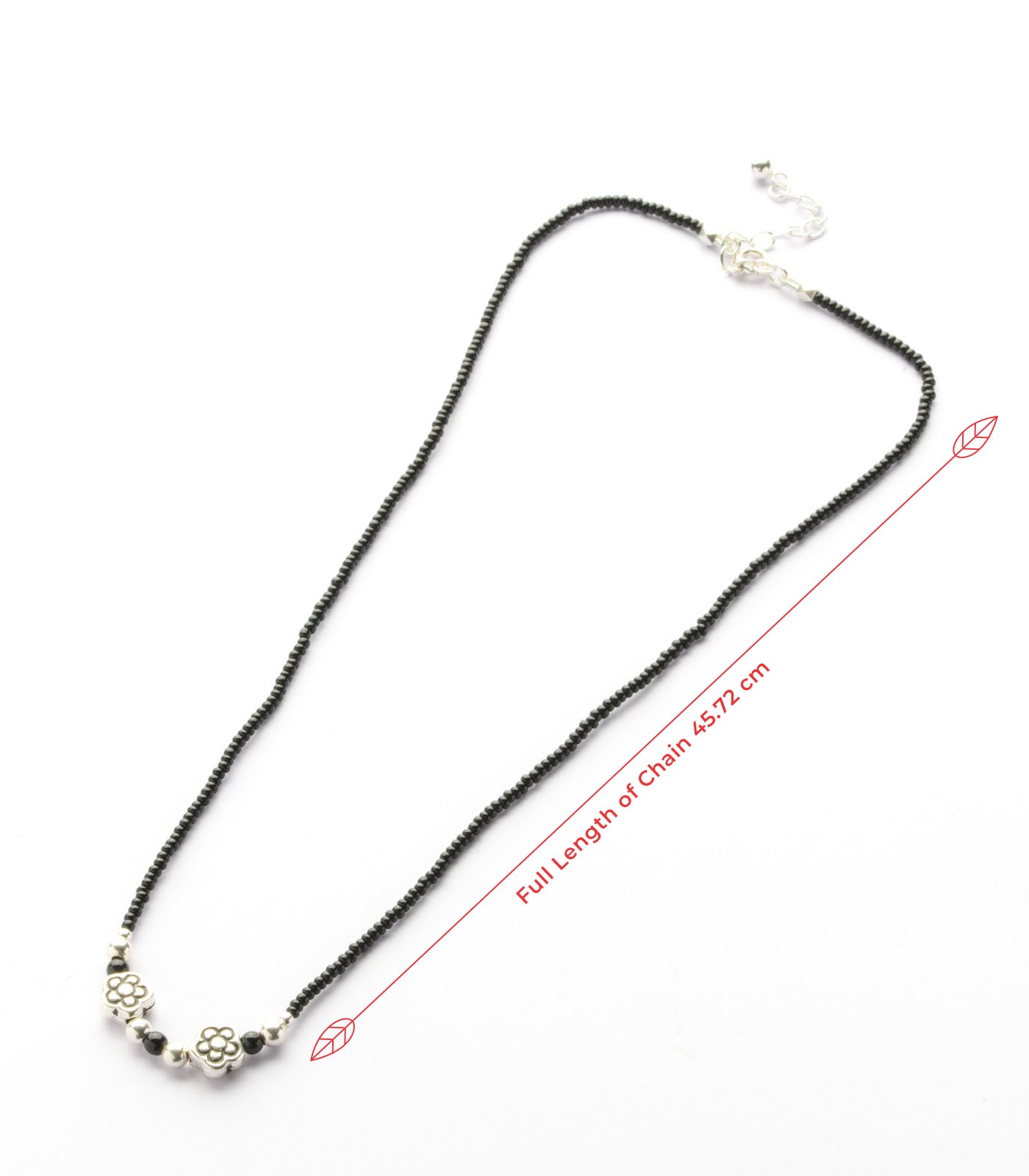 Silver Dual Floral Antique Mangalsutra