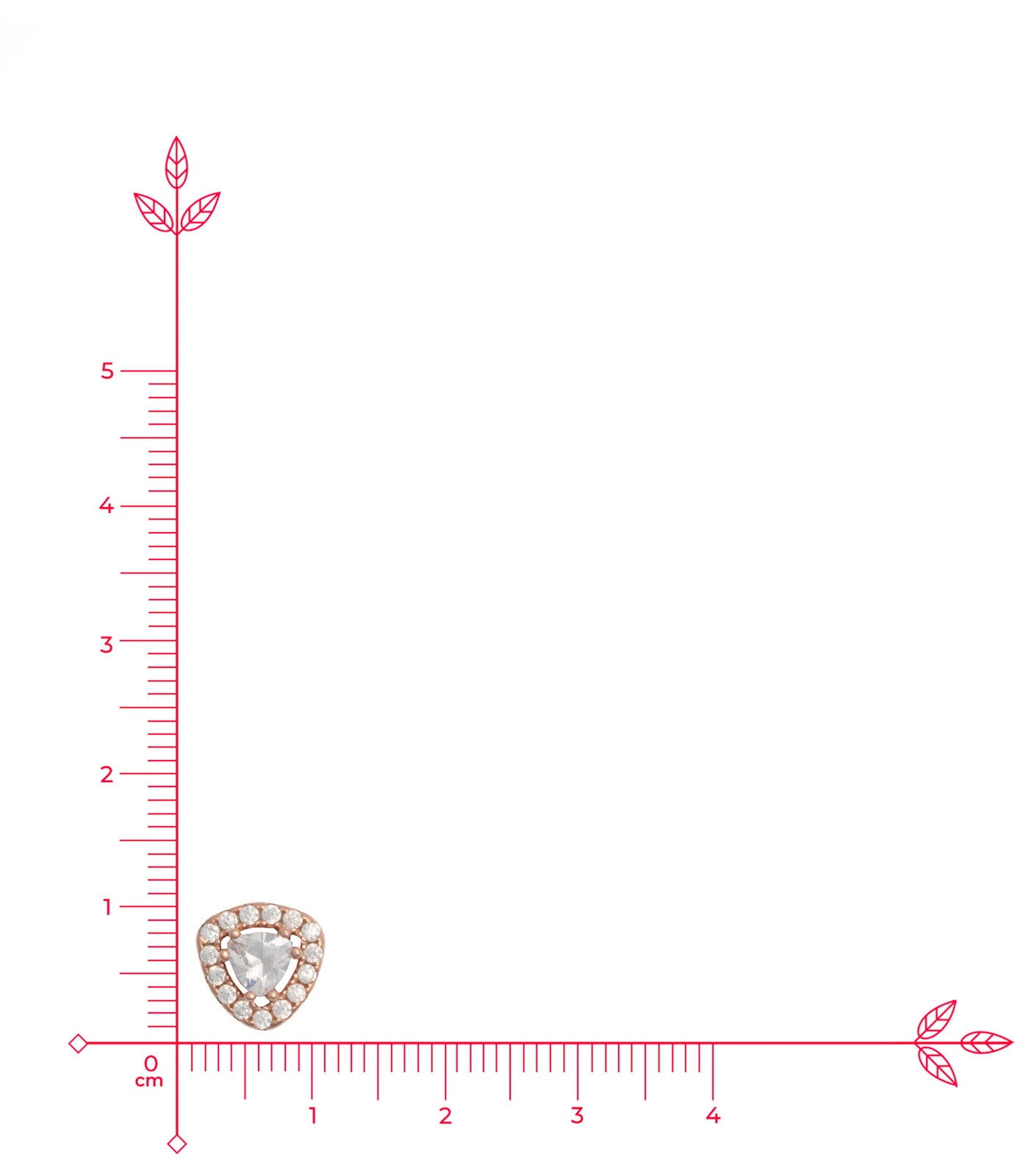 Triangular Rose Gold Mangalsutra Set (Silver)