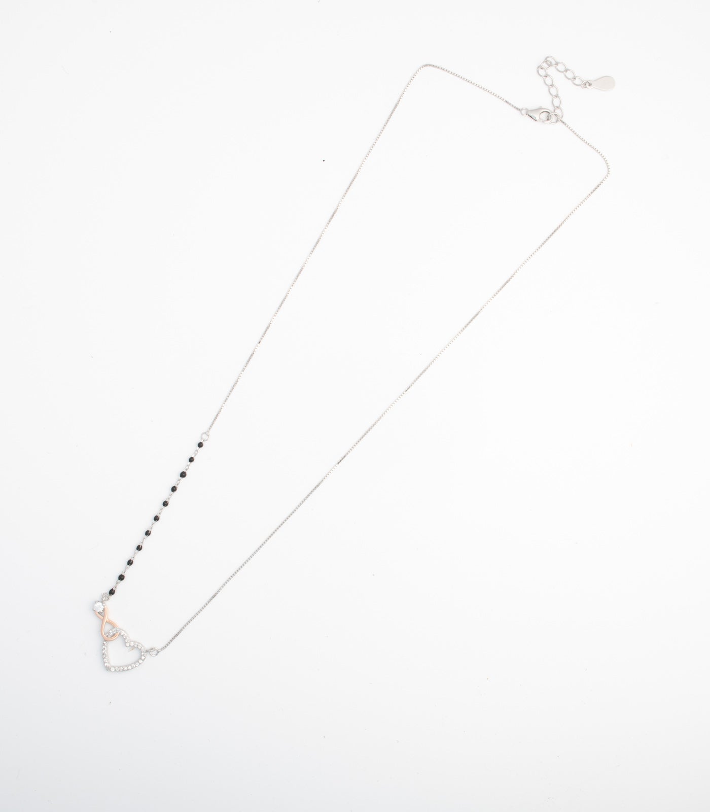 Infinity Heart Mangalsutra (Silver)