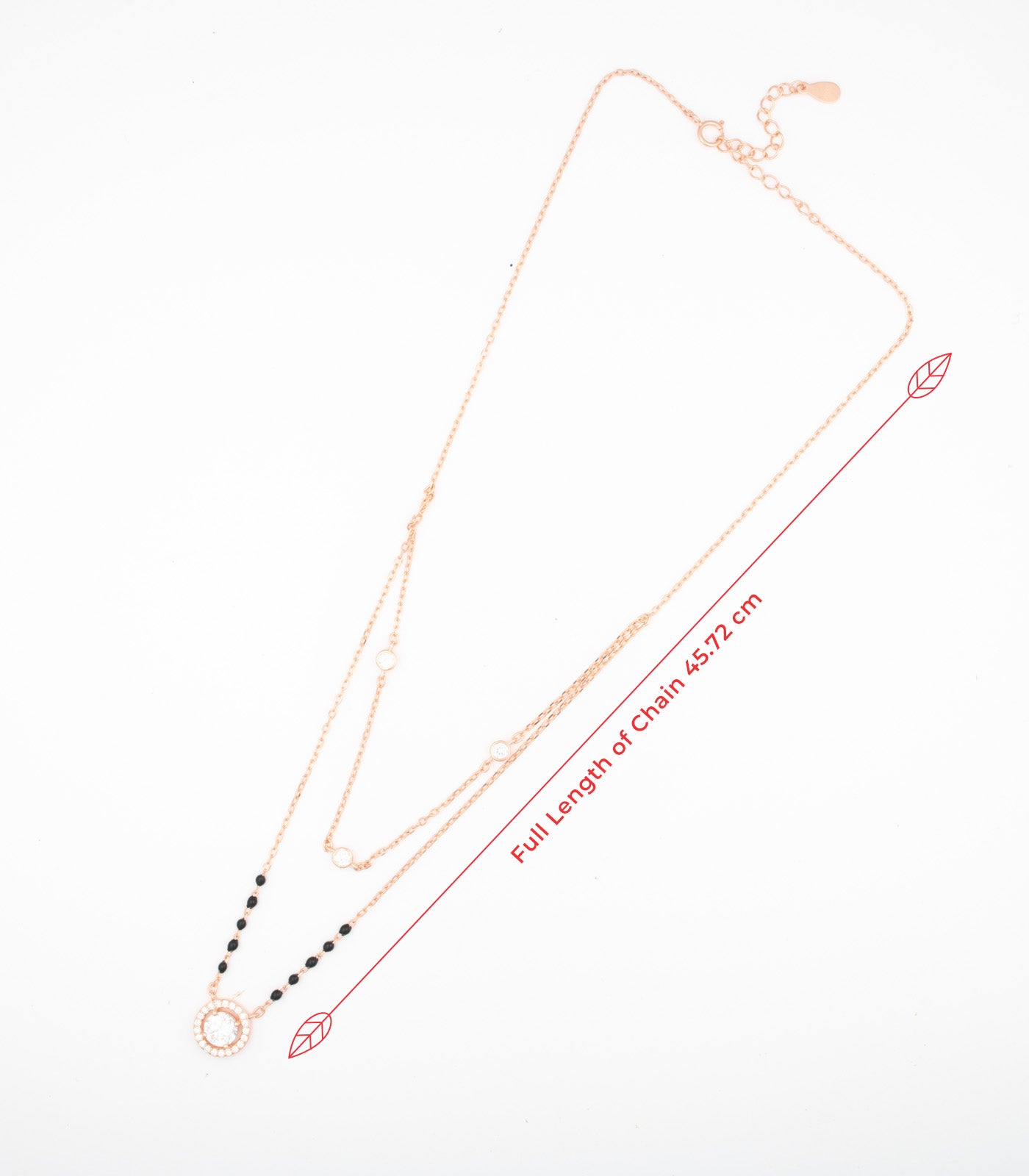 Double Layer Ring Mangalsutra Set (Silver)