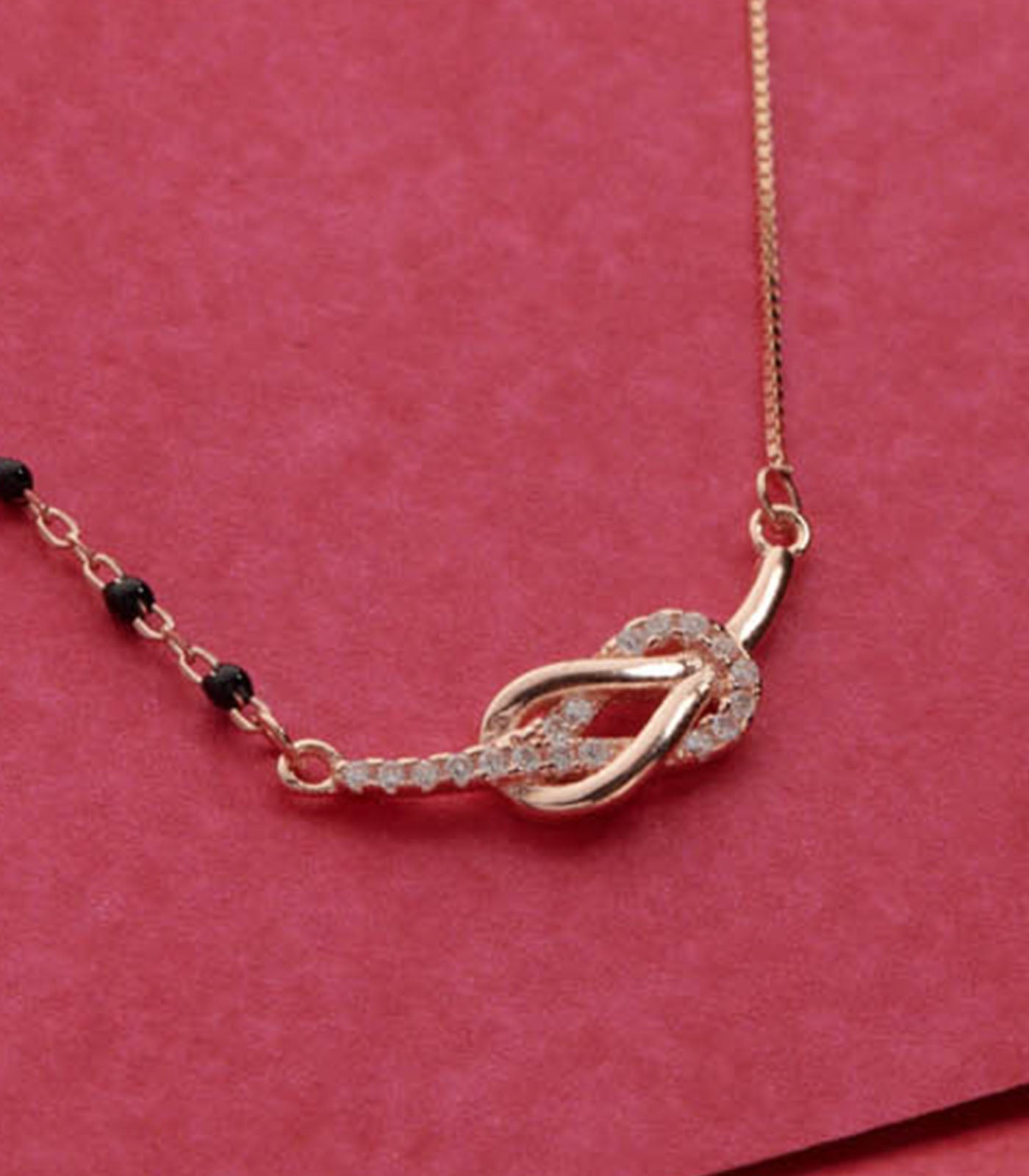 Infinity Stone Mangalsutra (Silver)