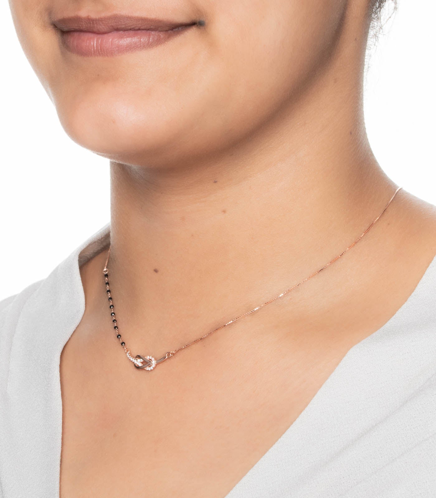 Infinity Stone Mangalsutra (Silver)