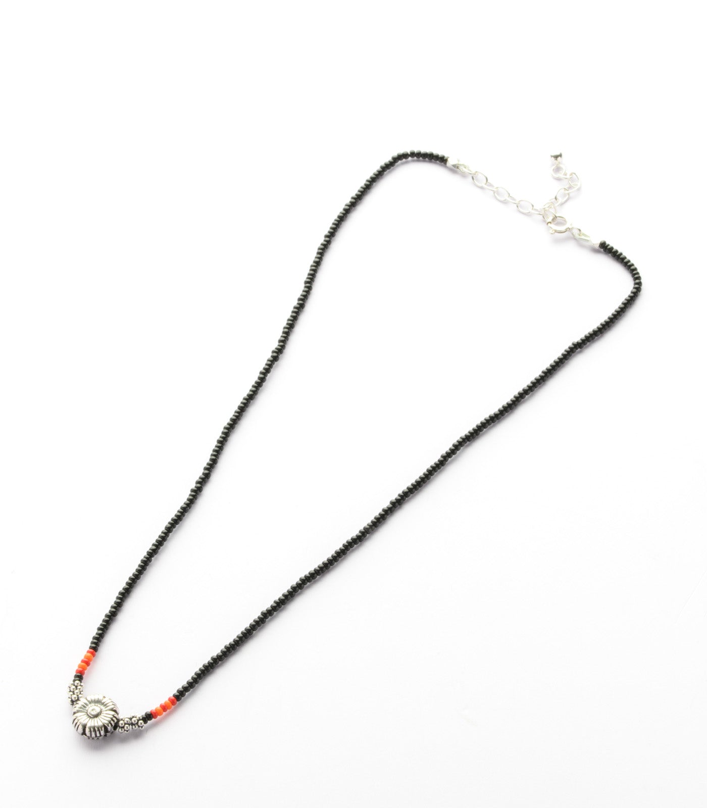 Silver Floral Antique Mangalsutra