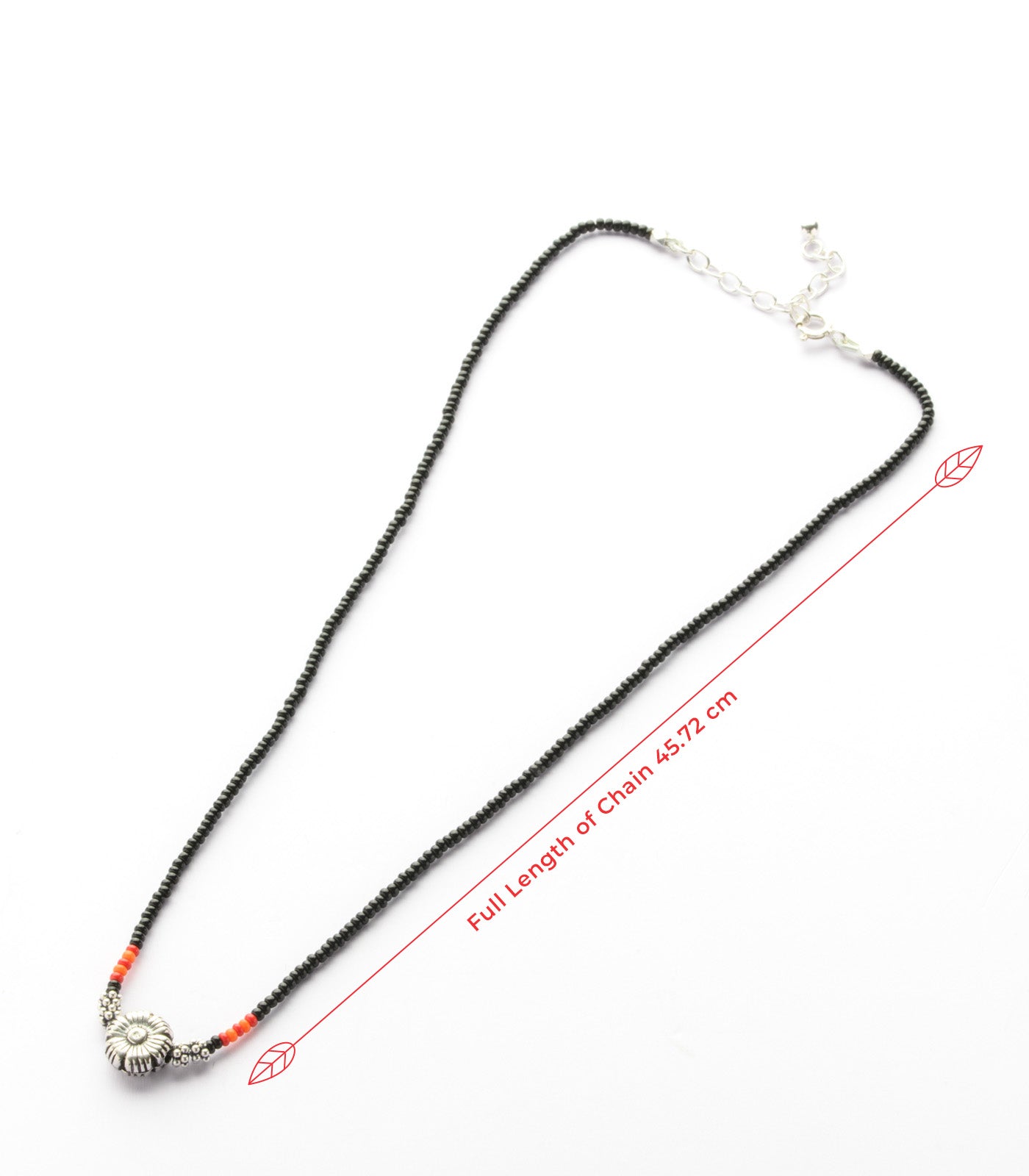 Silver Floral Antique Mangalsutra