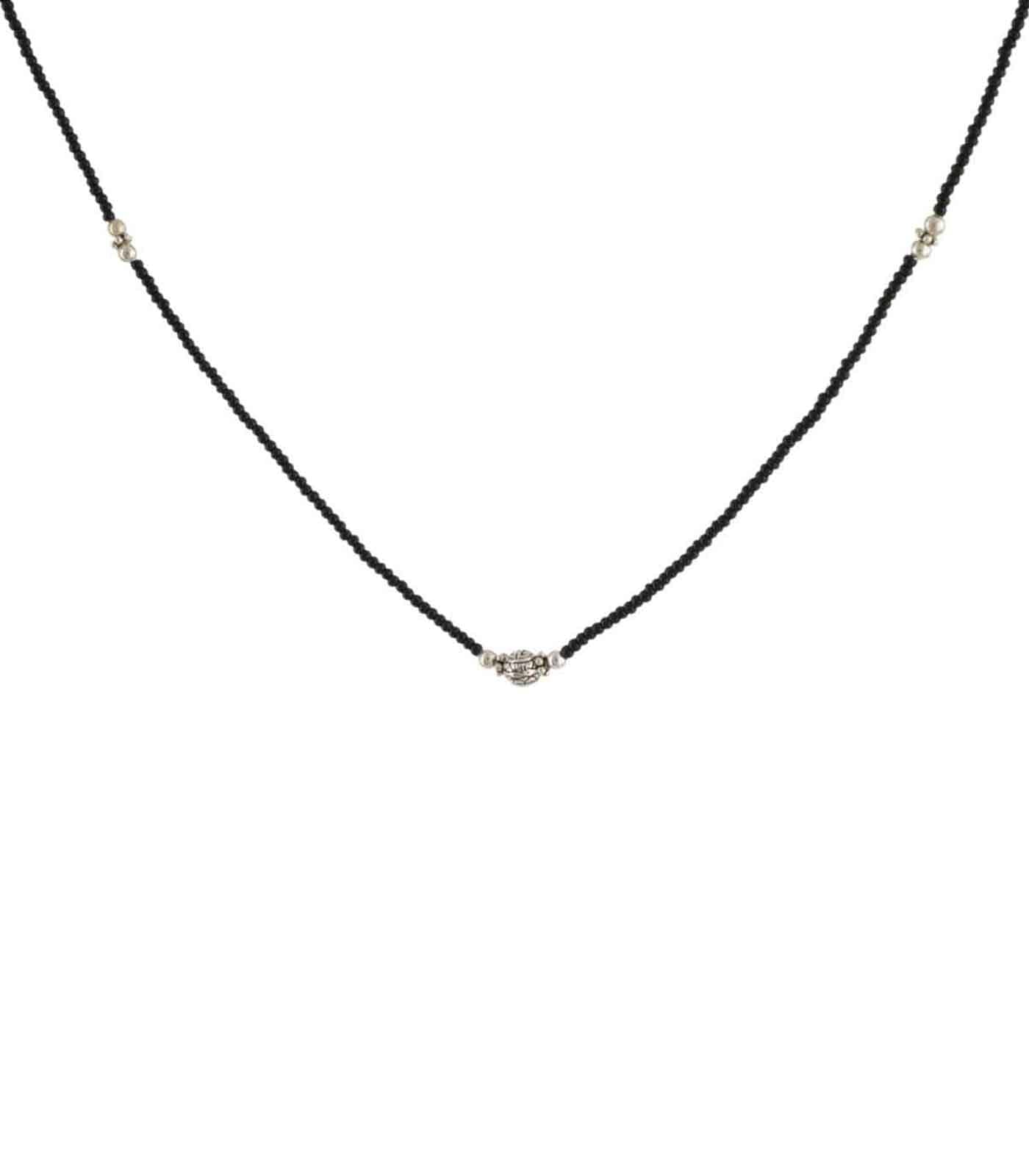Single Orb Mangalsutra (Silver)