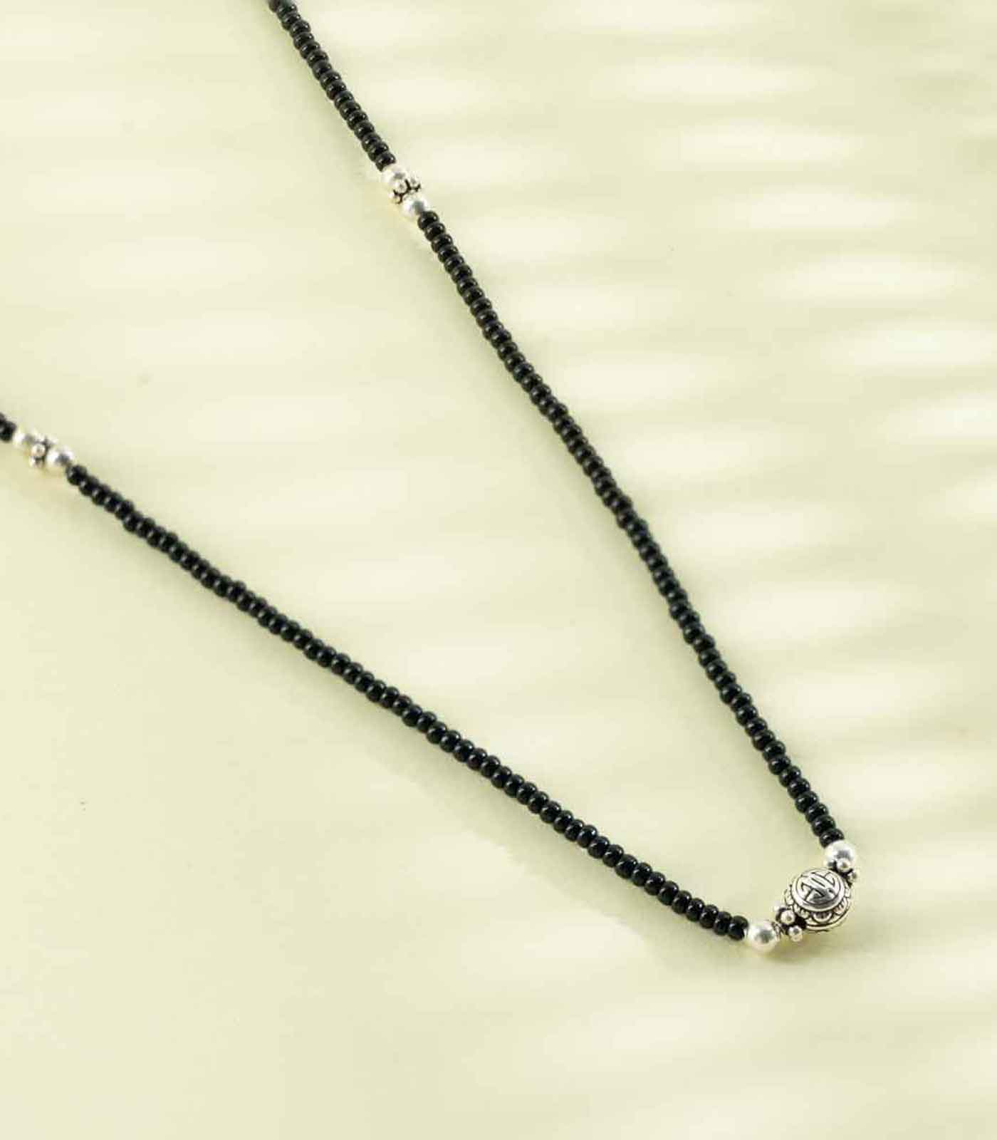 Single Orb Mangalsutra (Silver)