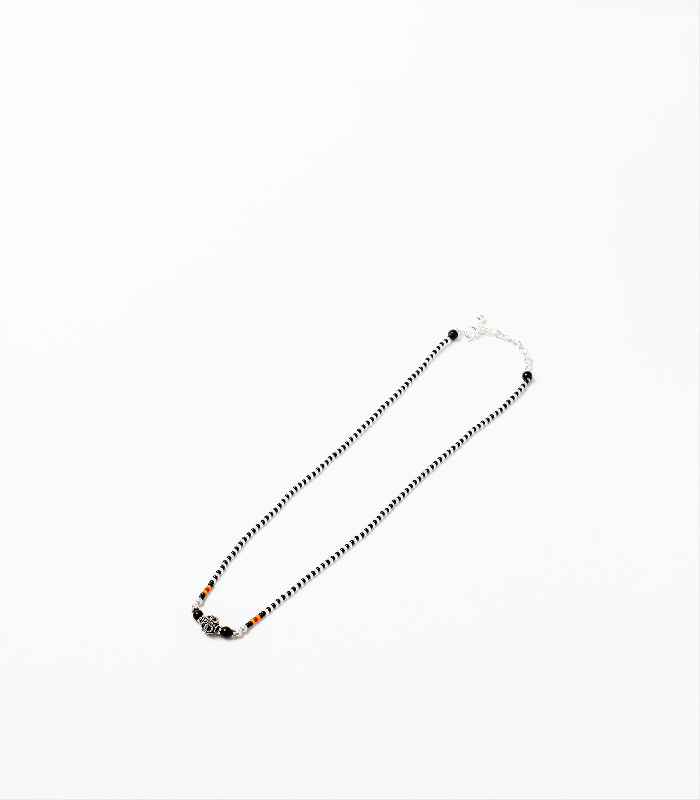 Swirl Orb Antique Mangalsutra (Silver)