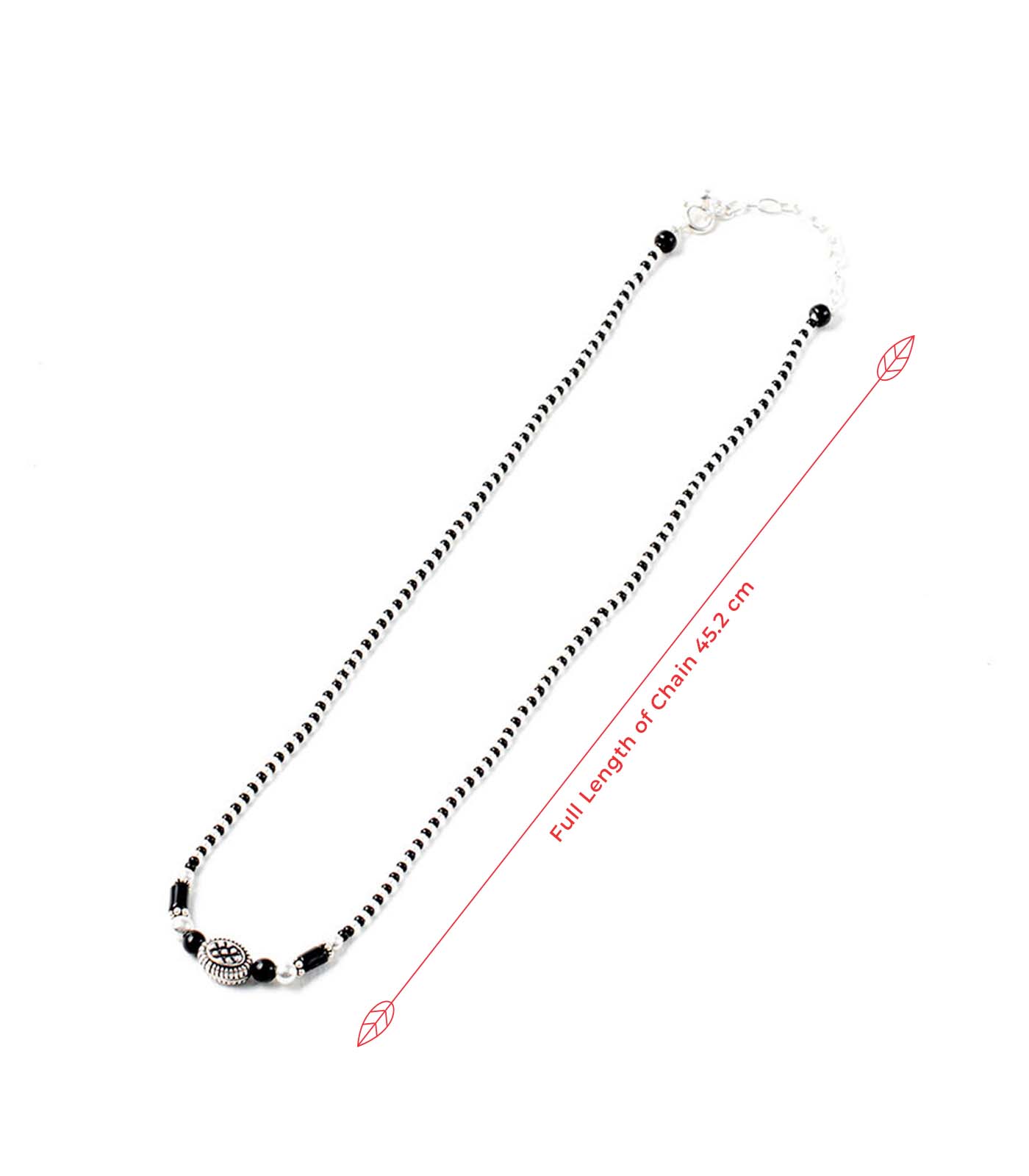 Oval Orb Antique Mangalsutra (Silver)