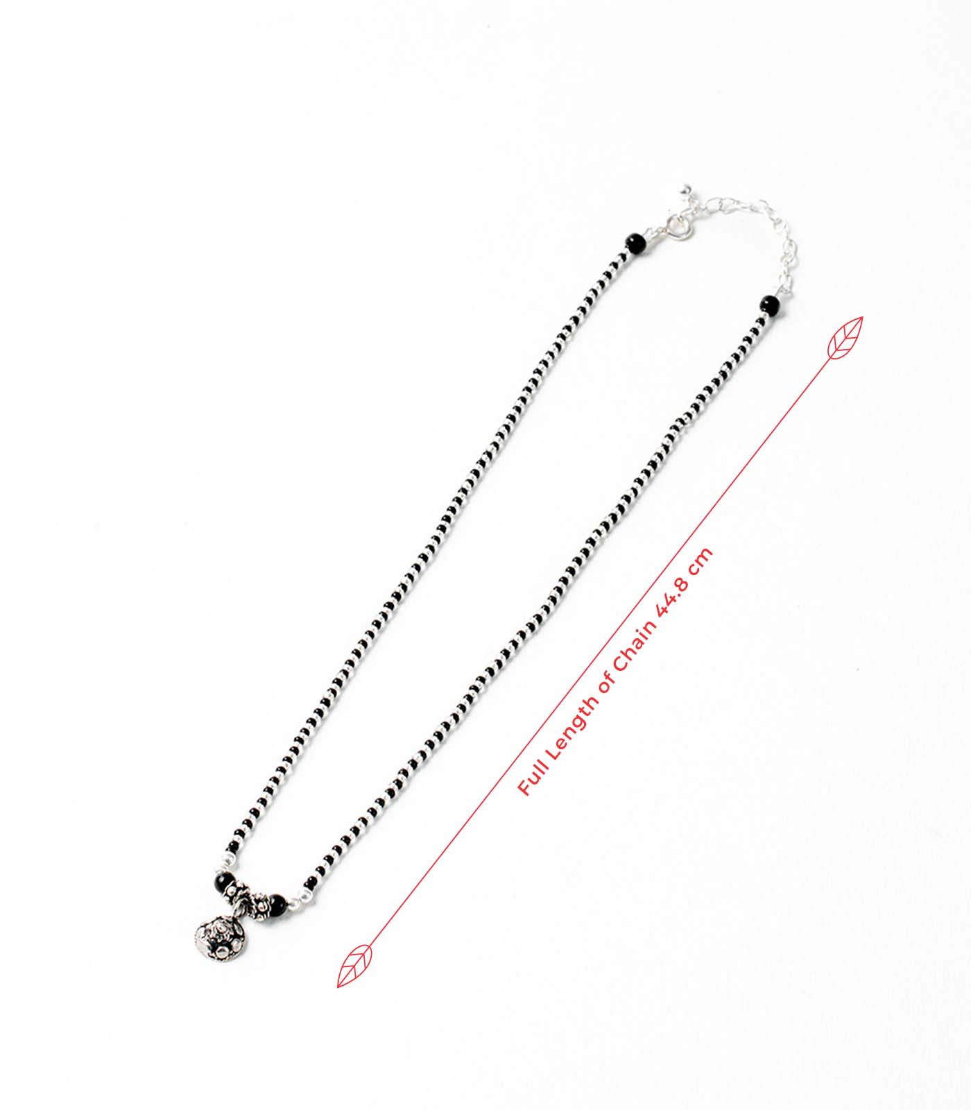 Mystic Floral Core Antique Mangalsutra (Silver)