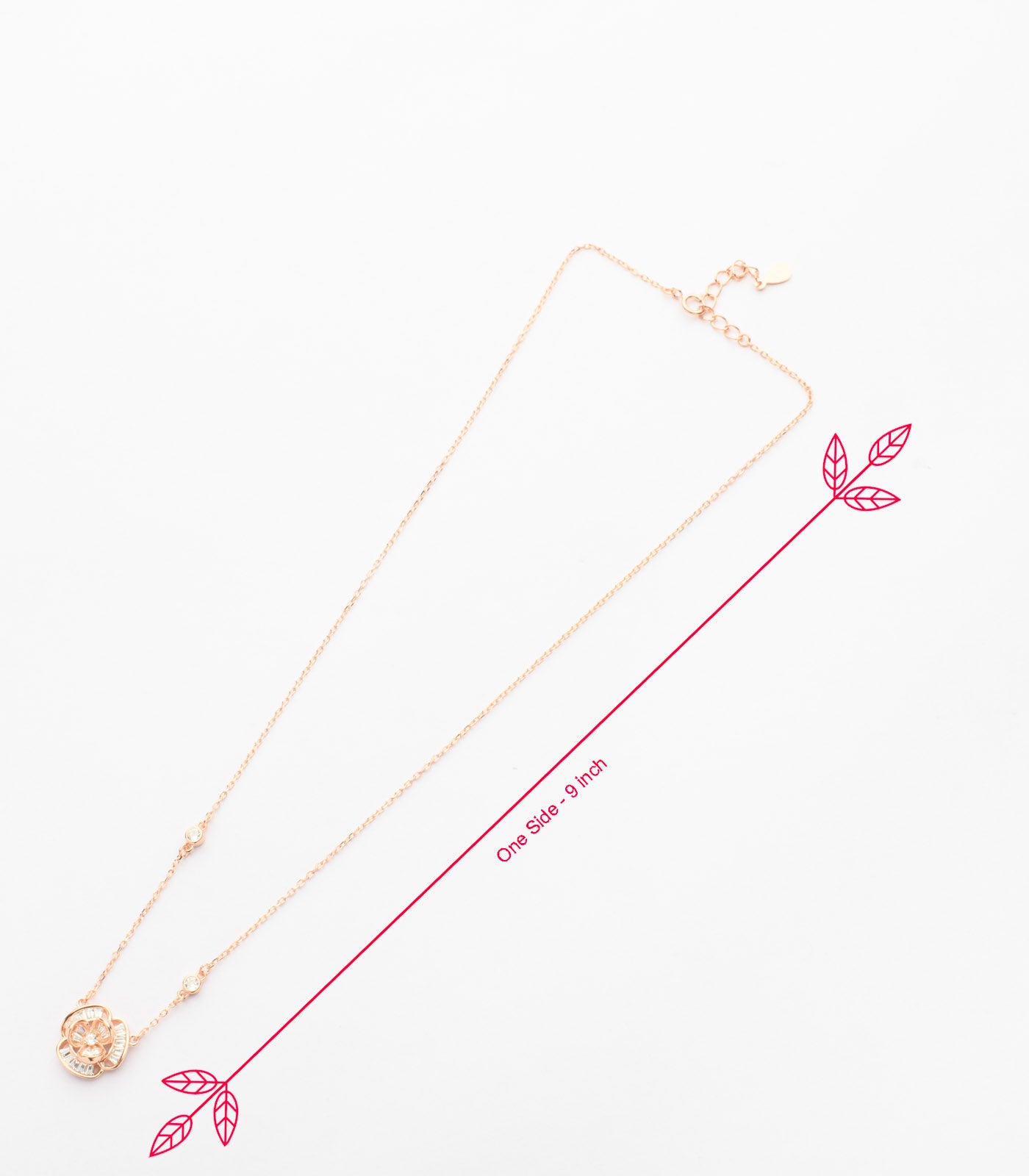 Double Rosette Necklace (Silver)