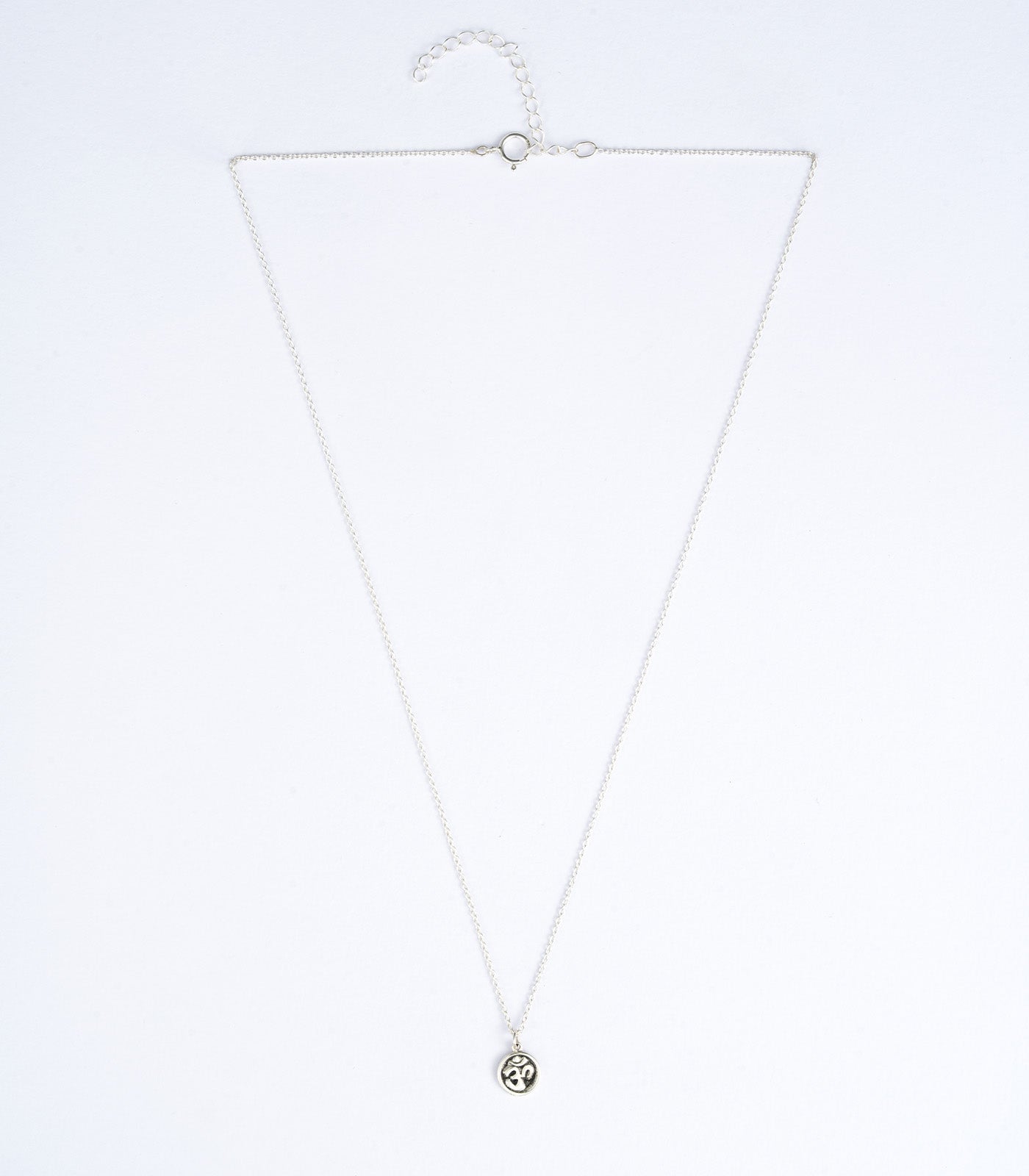 Om Silver Necklace