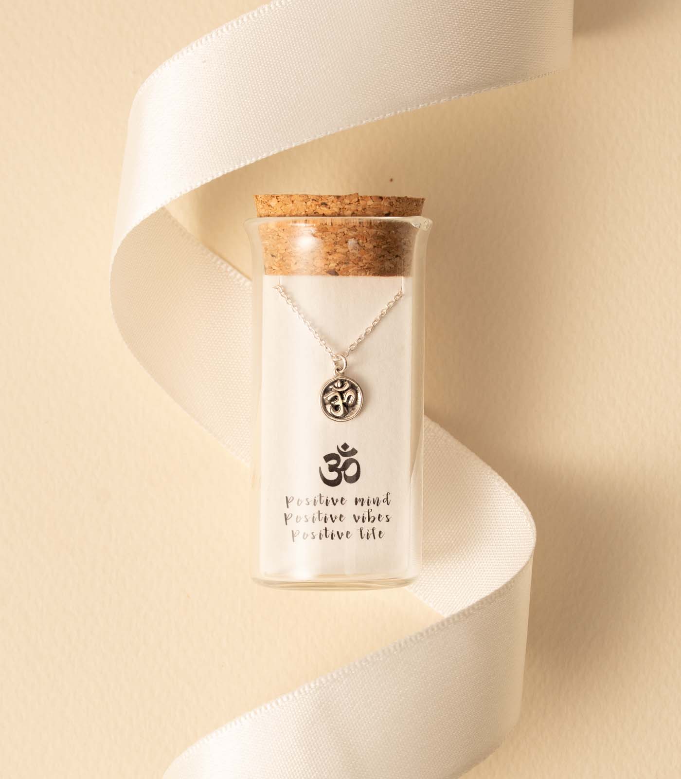 Om Silver Necklace