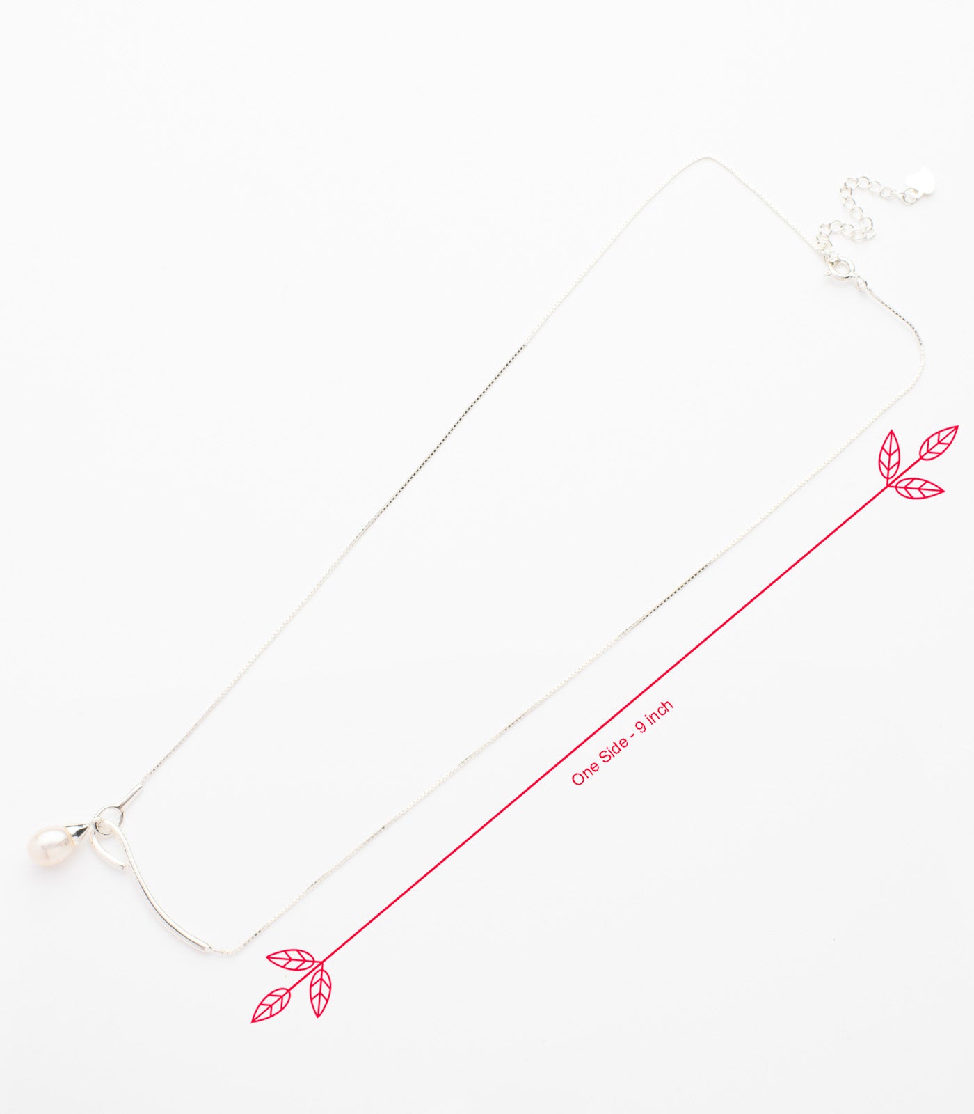 Classic Pearl Necklace (Silver)