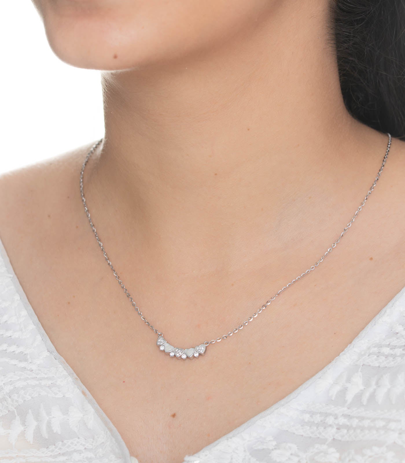 Heart Necklace (Silver)