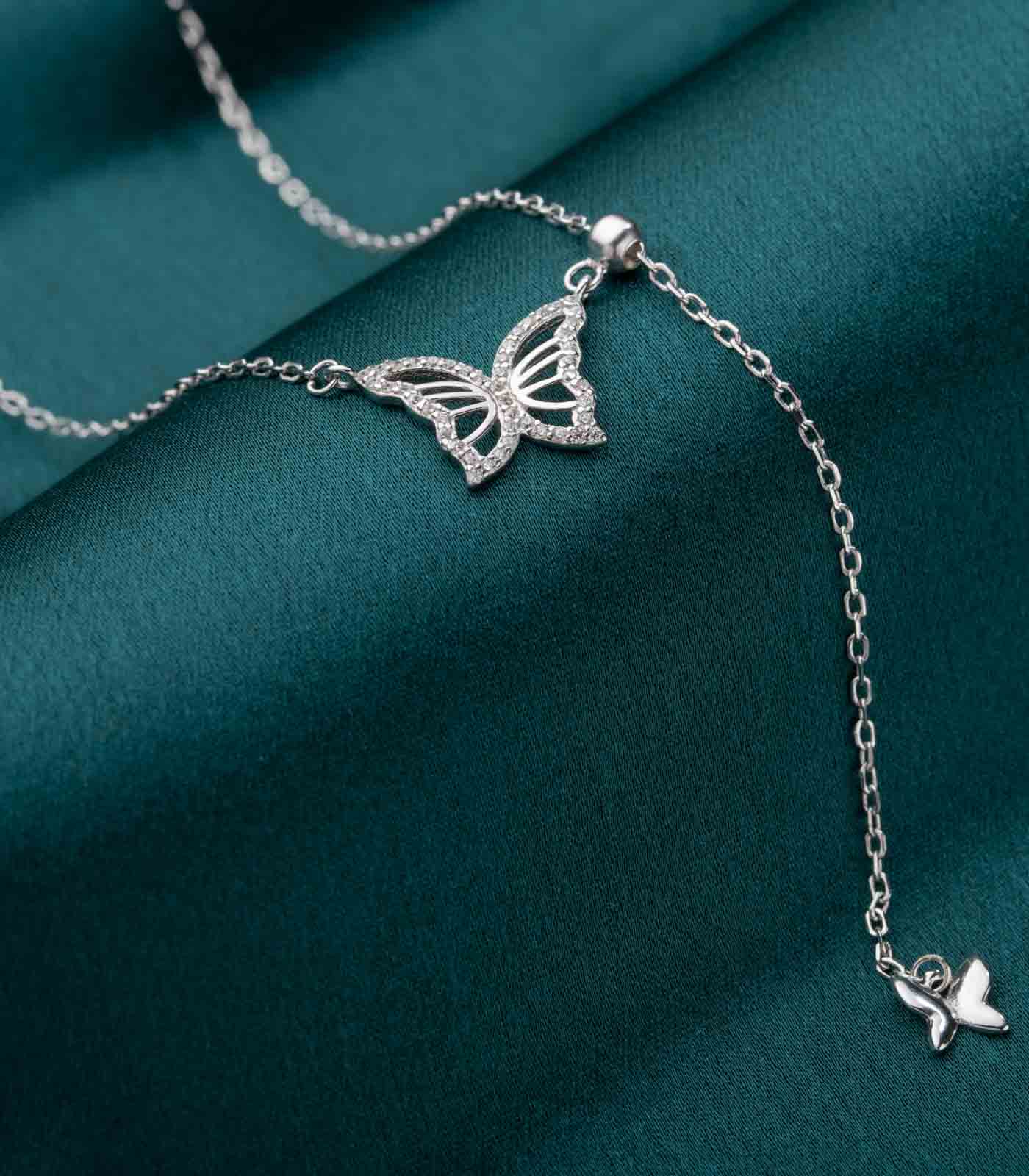 Butterfly Necklace (Silver)