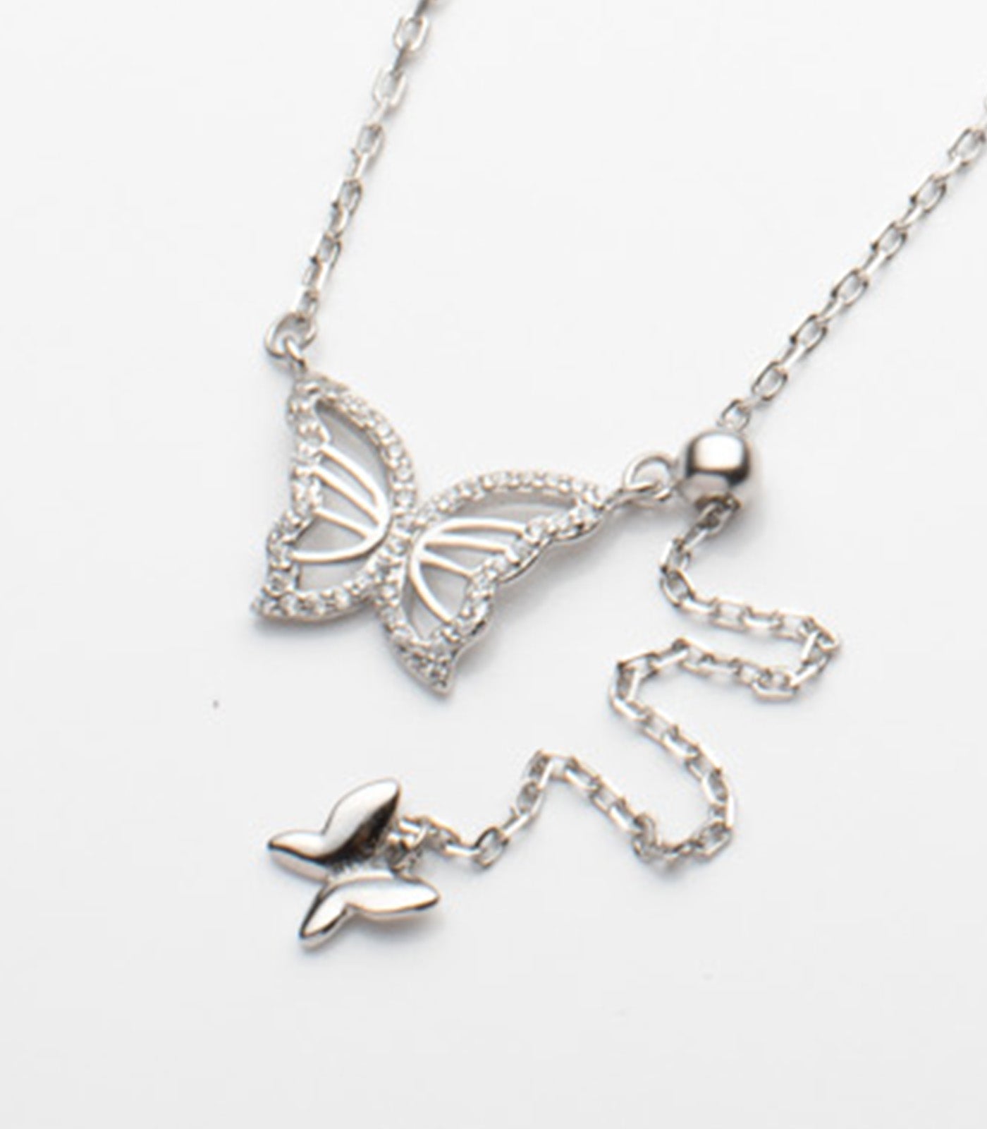 Butterfly Necklace (Silver)