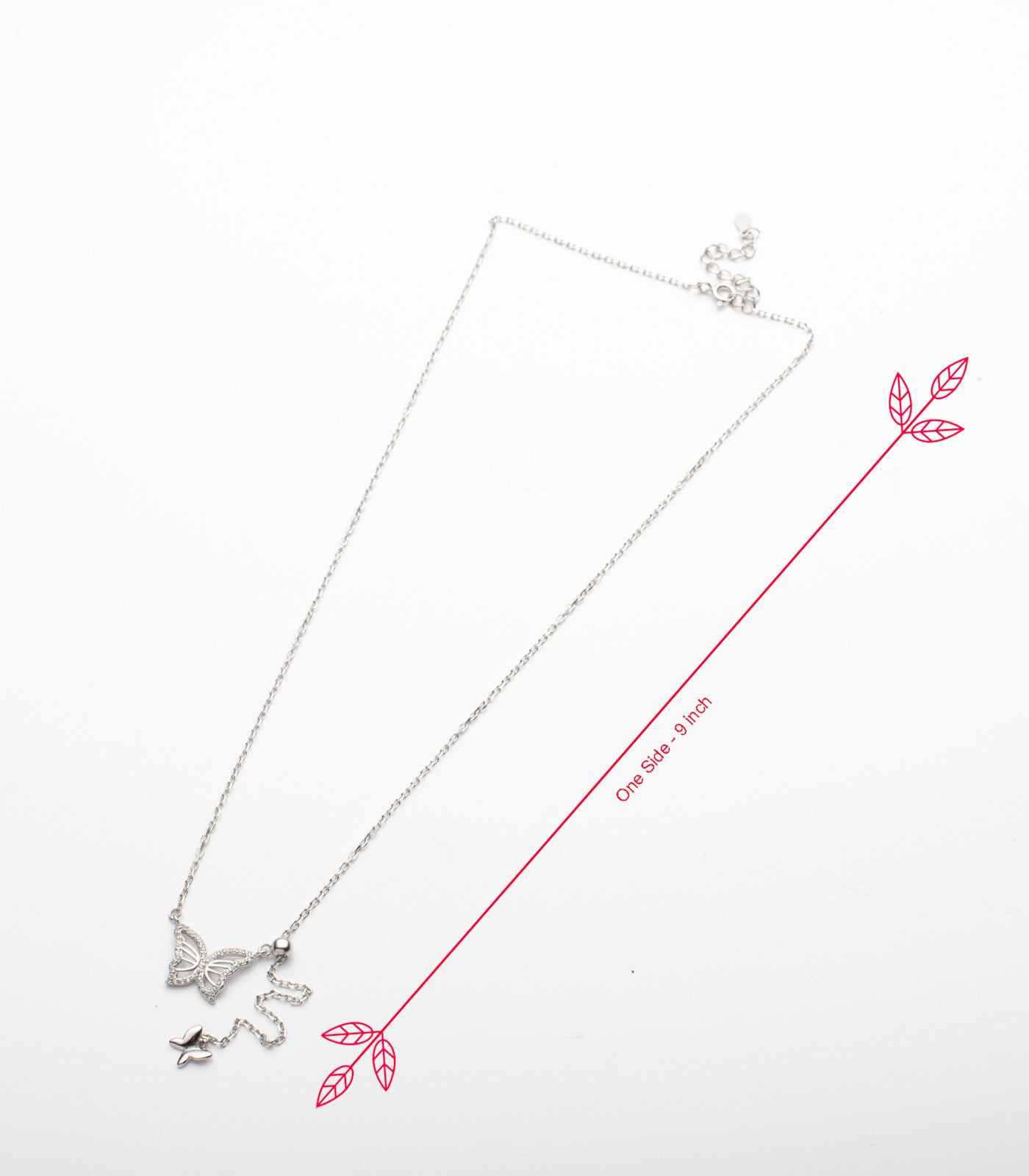 Butterfly Necklace (Silver)