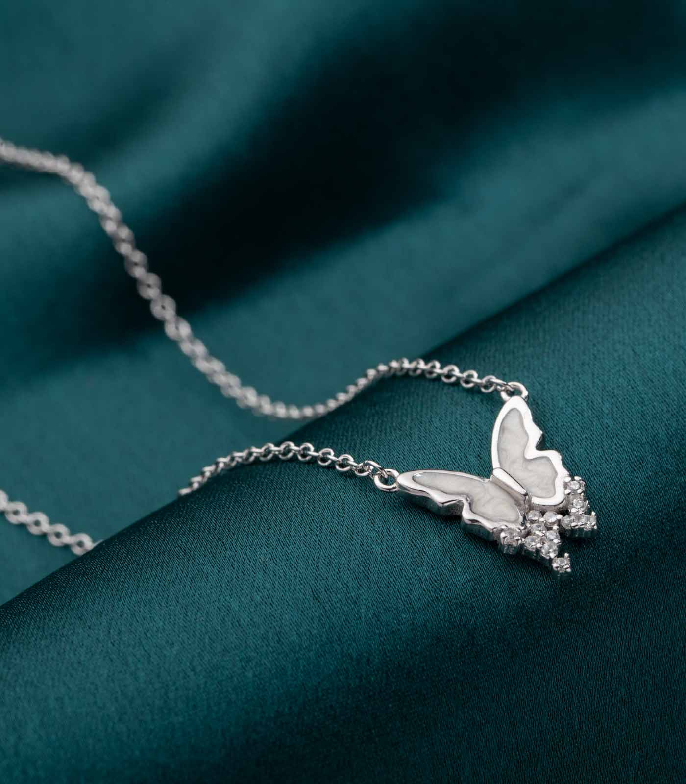 Butterfly Necklace (Silver)