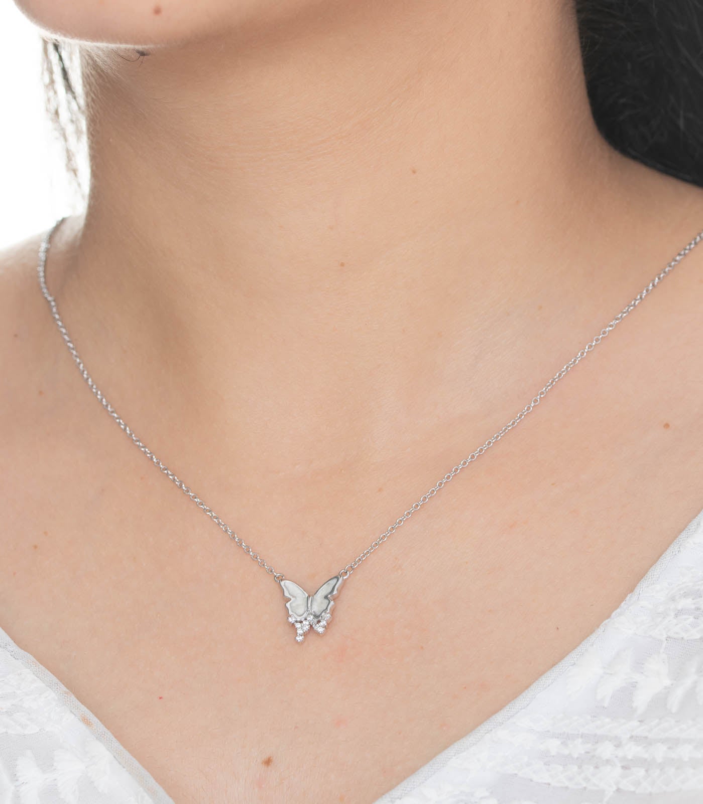 Butterfly Necklace (Silver)