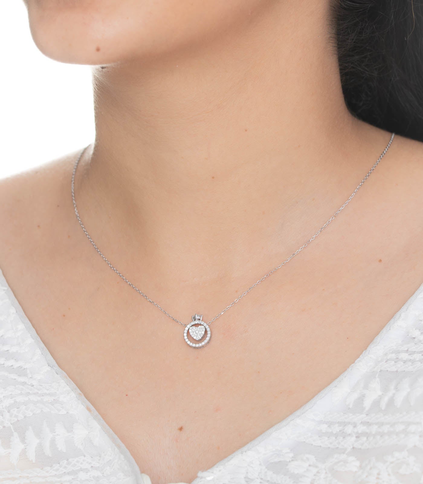 Heart Necklace (Silver)