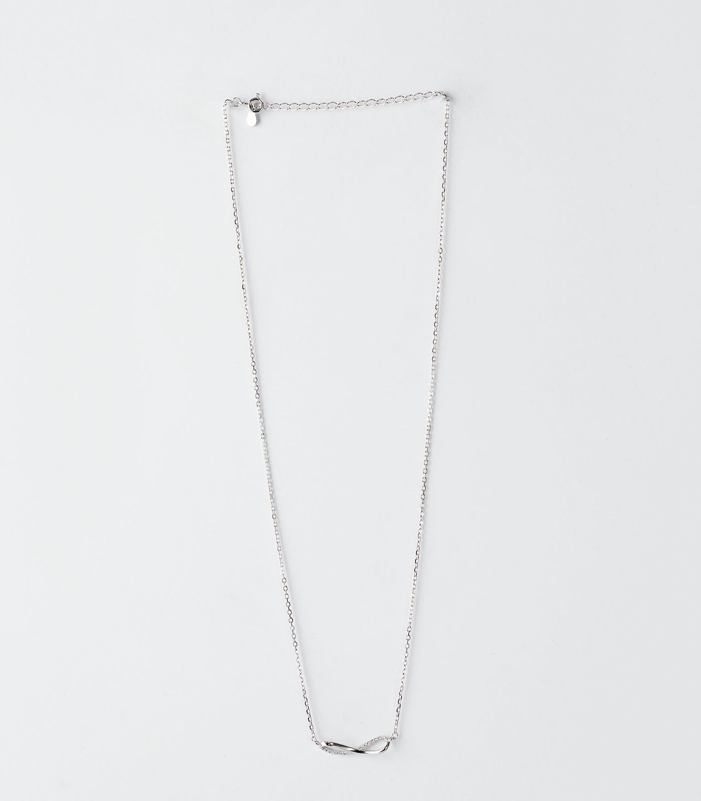 Sleek Infinity Necklace (Silver)