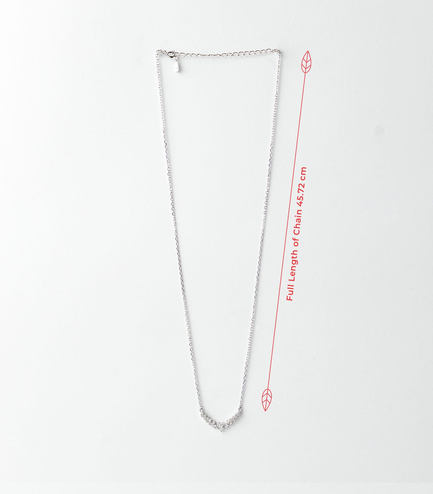 Classic Shiny Stones Necklace (Silver)