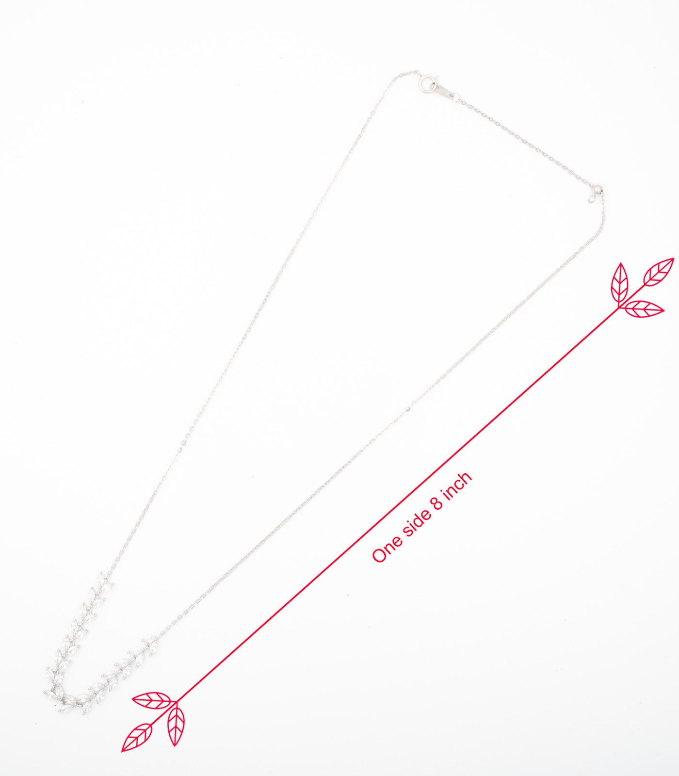 Garland Of Leaves Necklace (Silver)