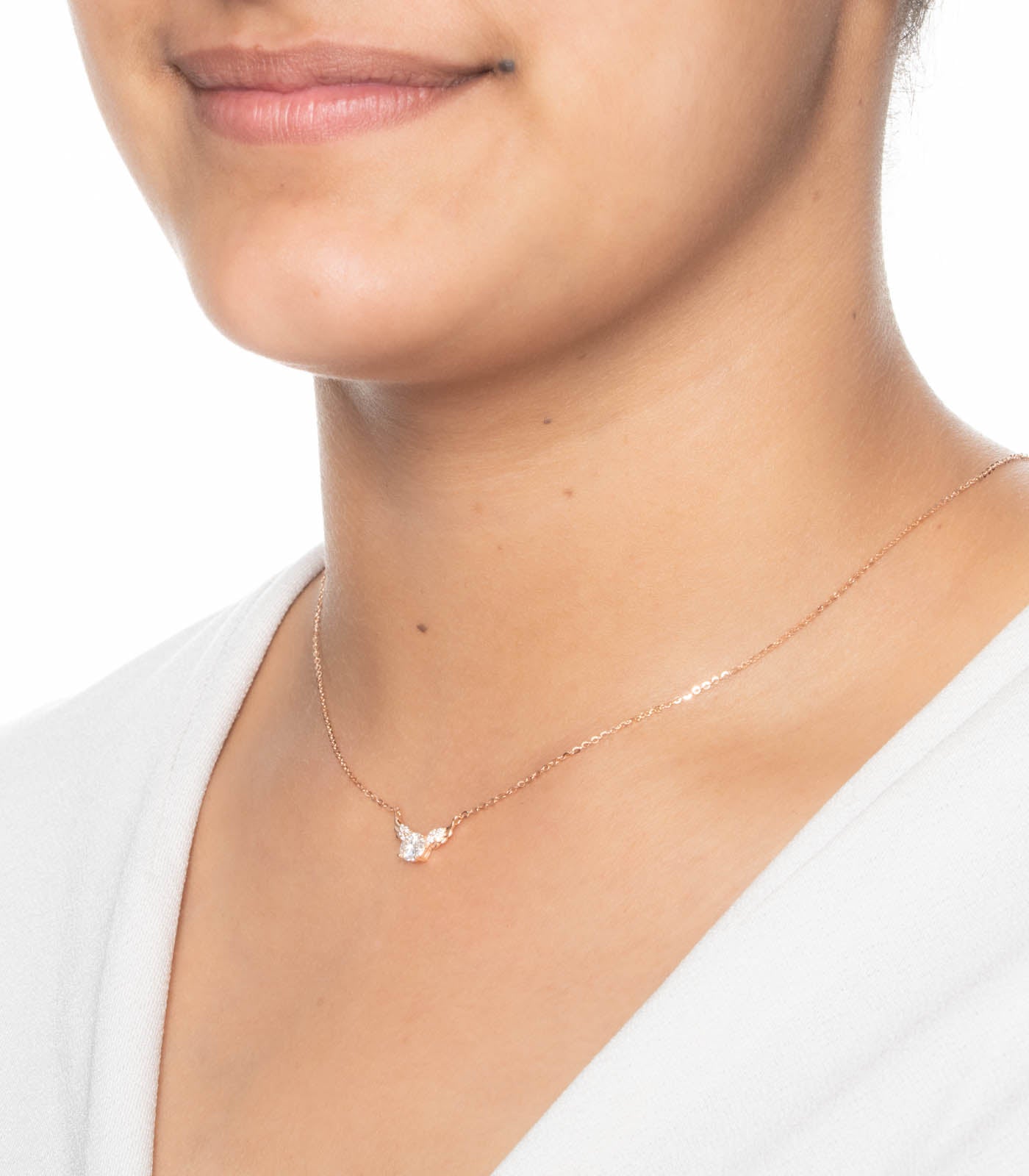 Gold Coloured Flying Sphere Necklace (Silver)