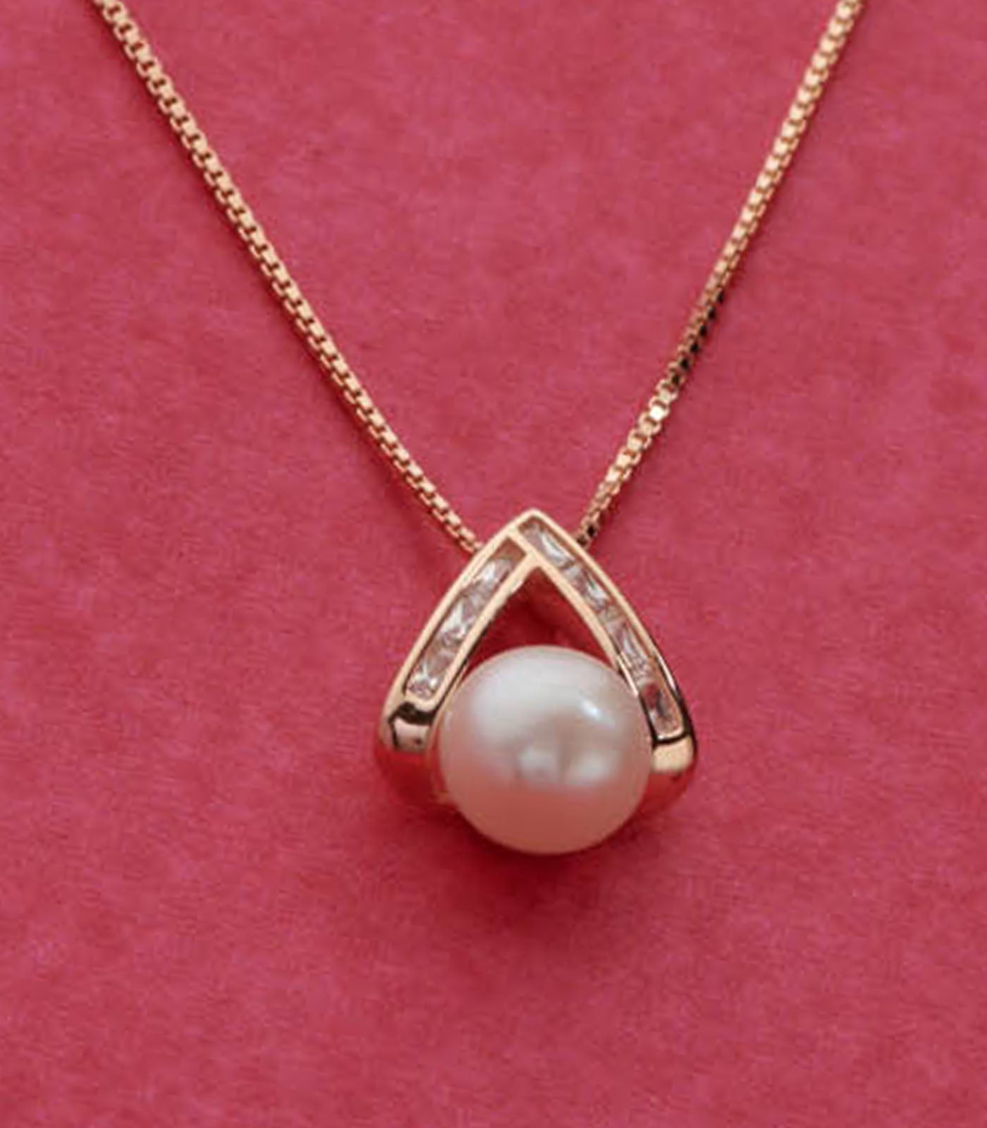 Pretty Pearl Necklace (Silver)