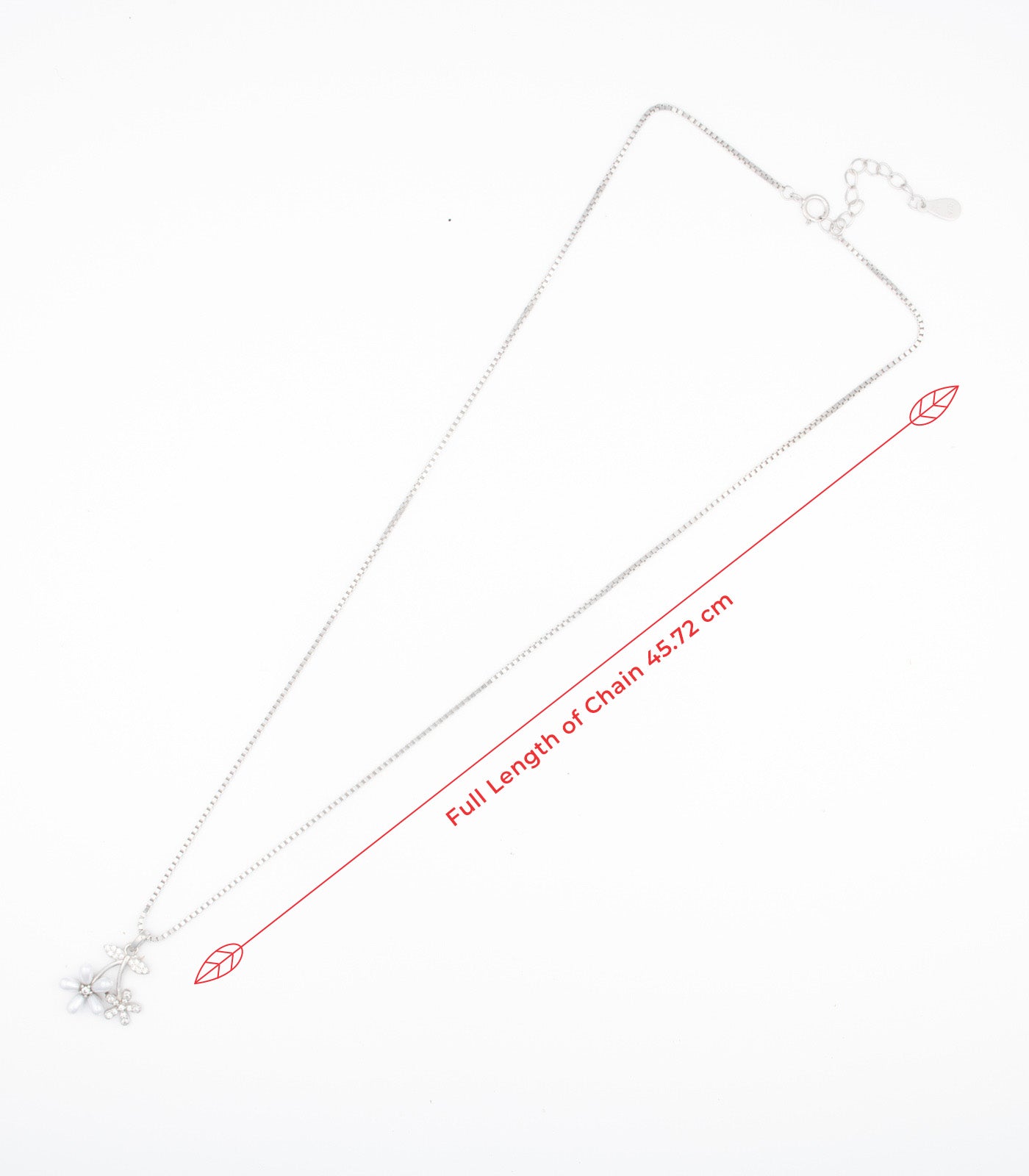 Flower Necklace (Silver)