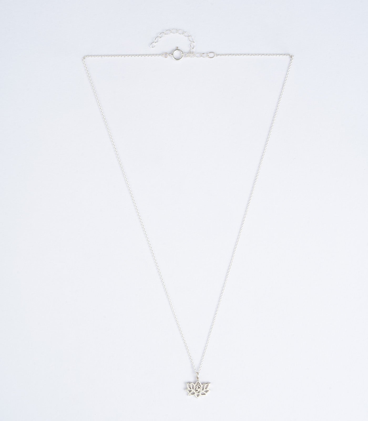 Lotus Silver Necklace