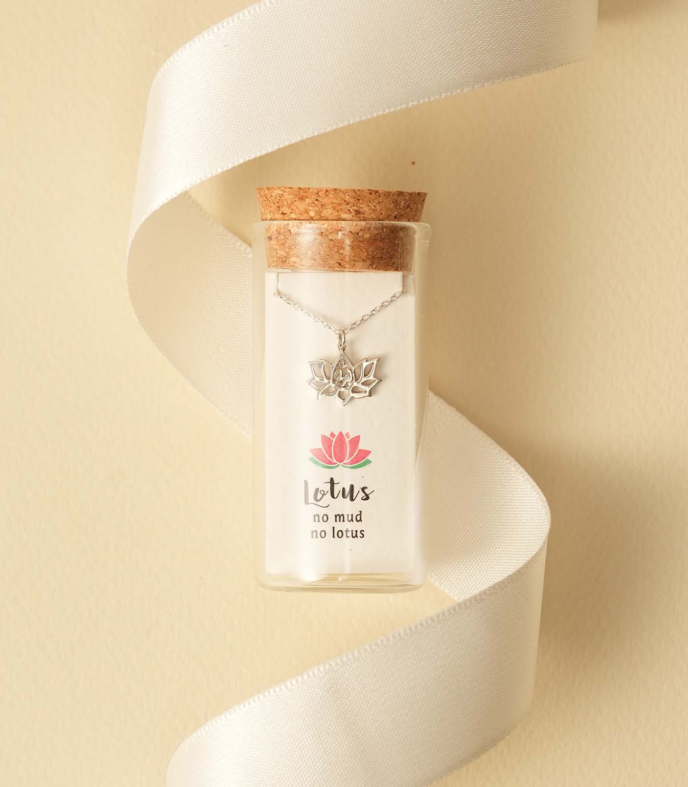 Lotus Silver Necklace
