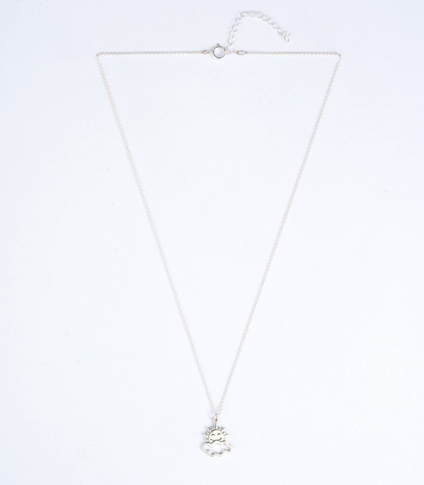 Rising Sun Silver Necklace