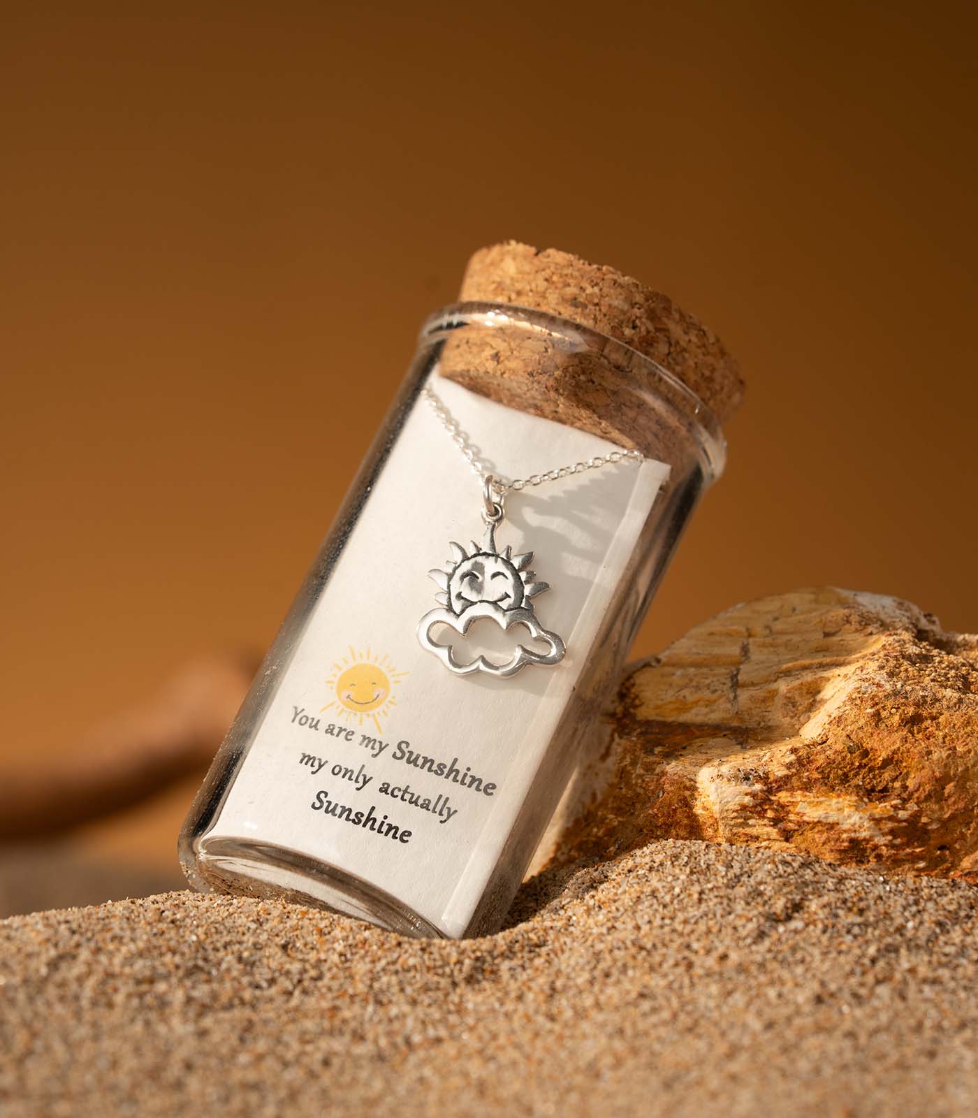 Rising Sun Silver Necklace