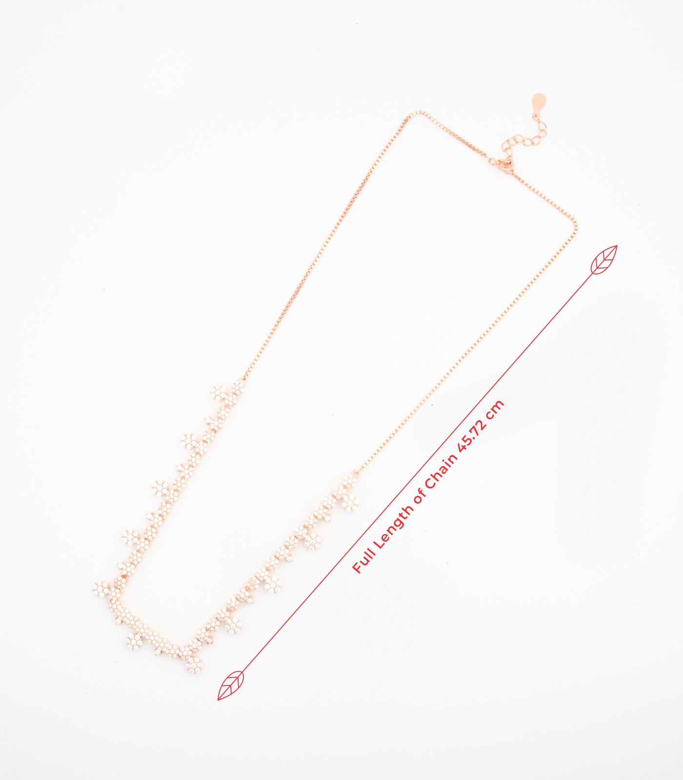 Curve Of Flowers Necklace Set (Silver)