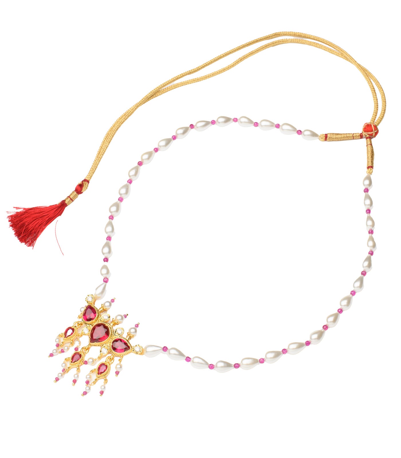 Silver Single Moti Mala Tanmani SET