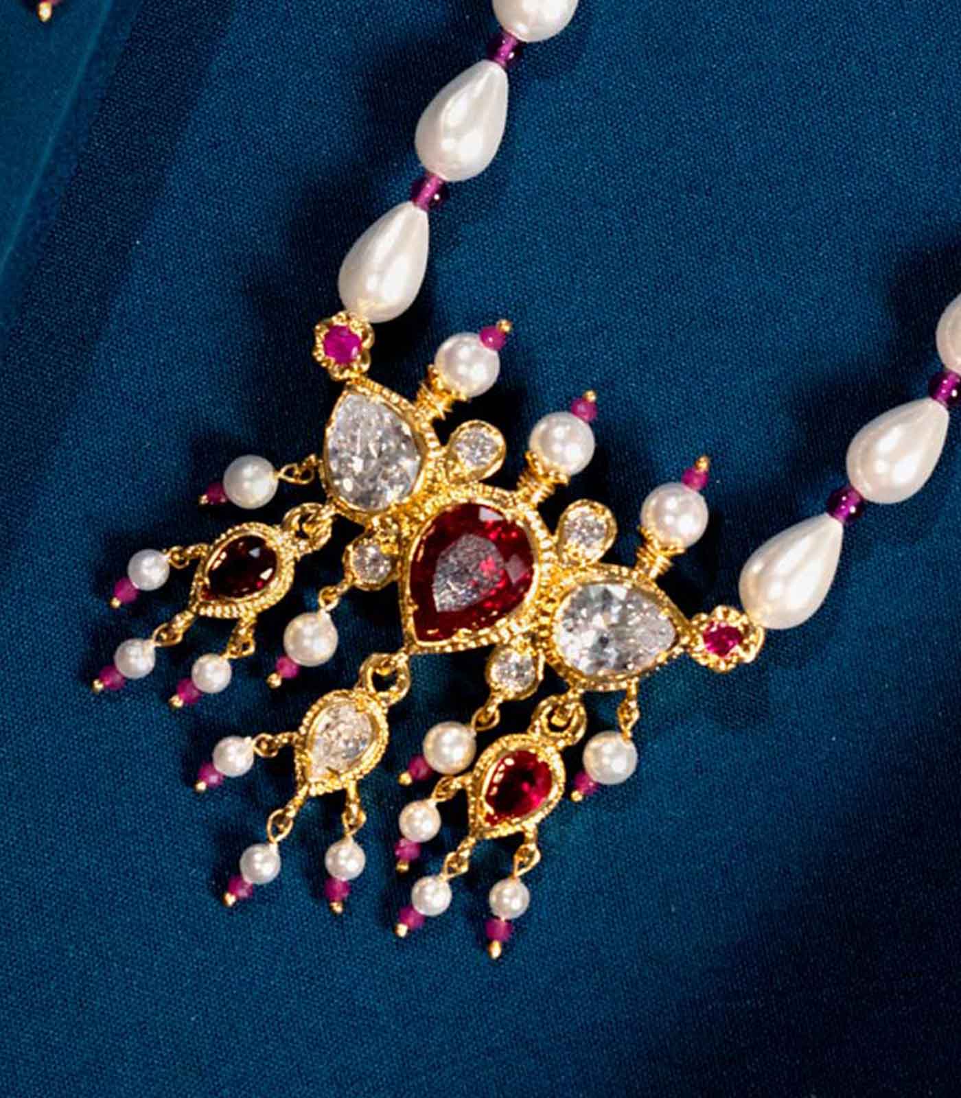 Silver Single Moti Mala Tanmani SET