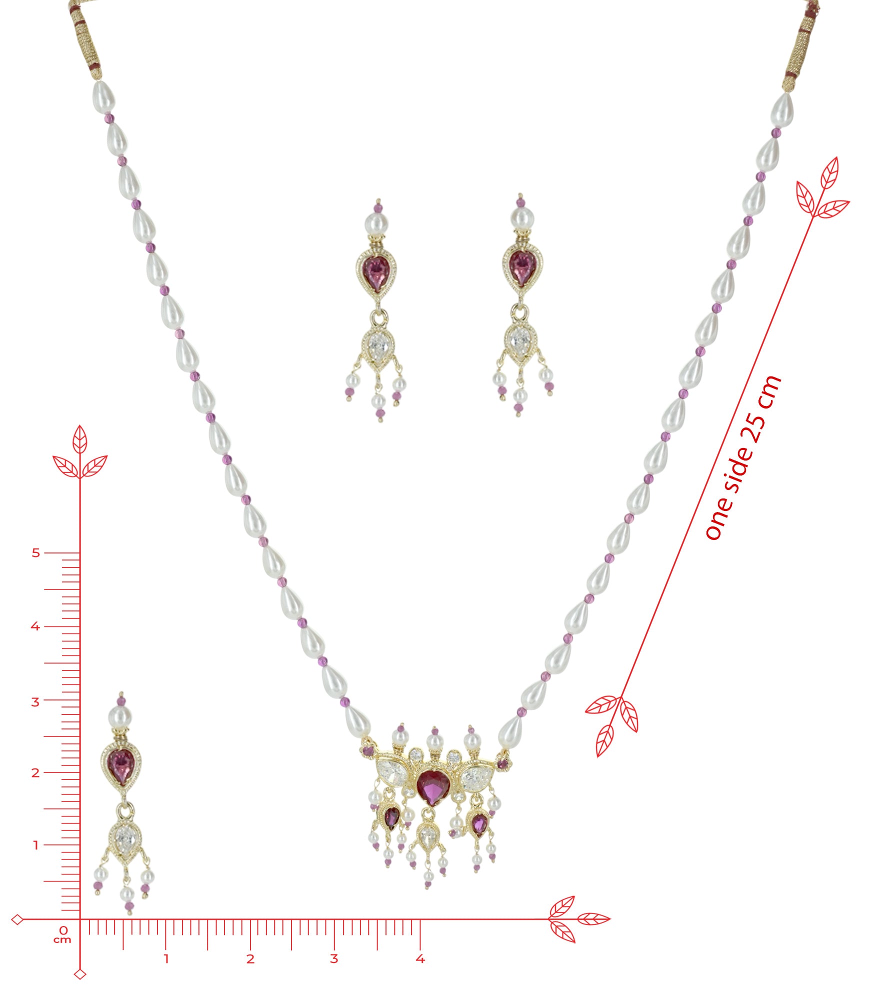 Silver Single Moti Mala Tanmani SET