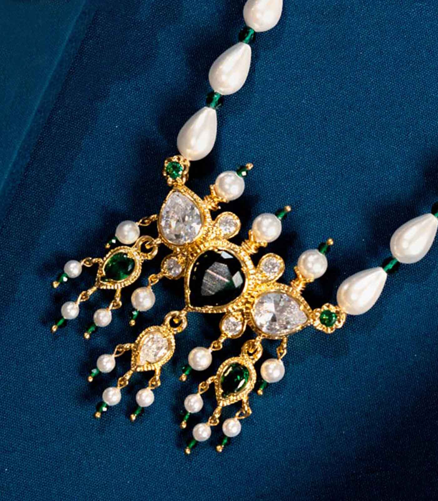 Silver Single Moti Mala Tanmani SET