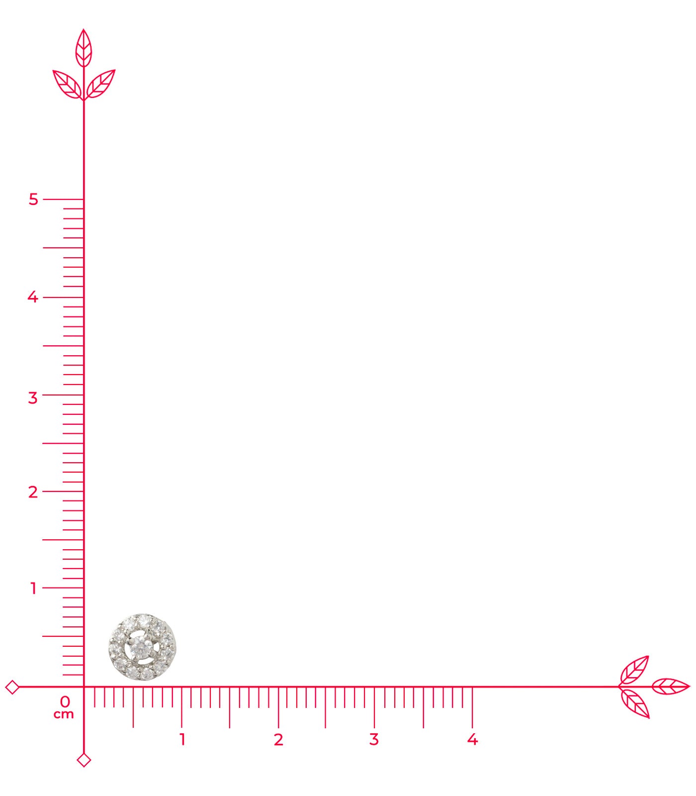 Premium Zircon Ring Shaped Necklace Set (Silver)